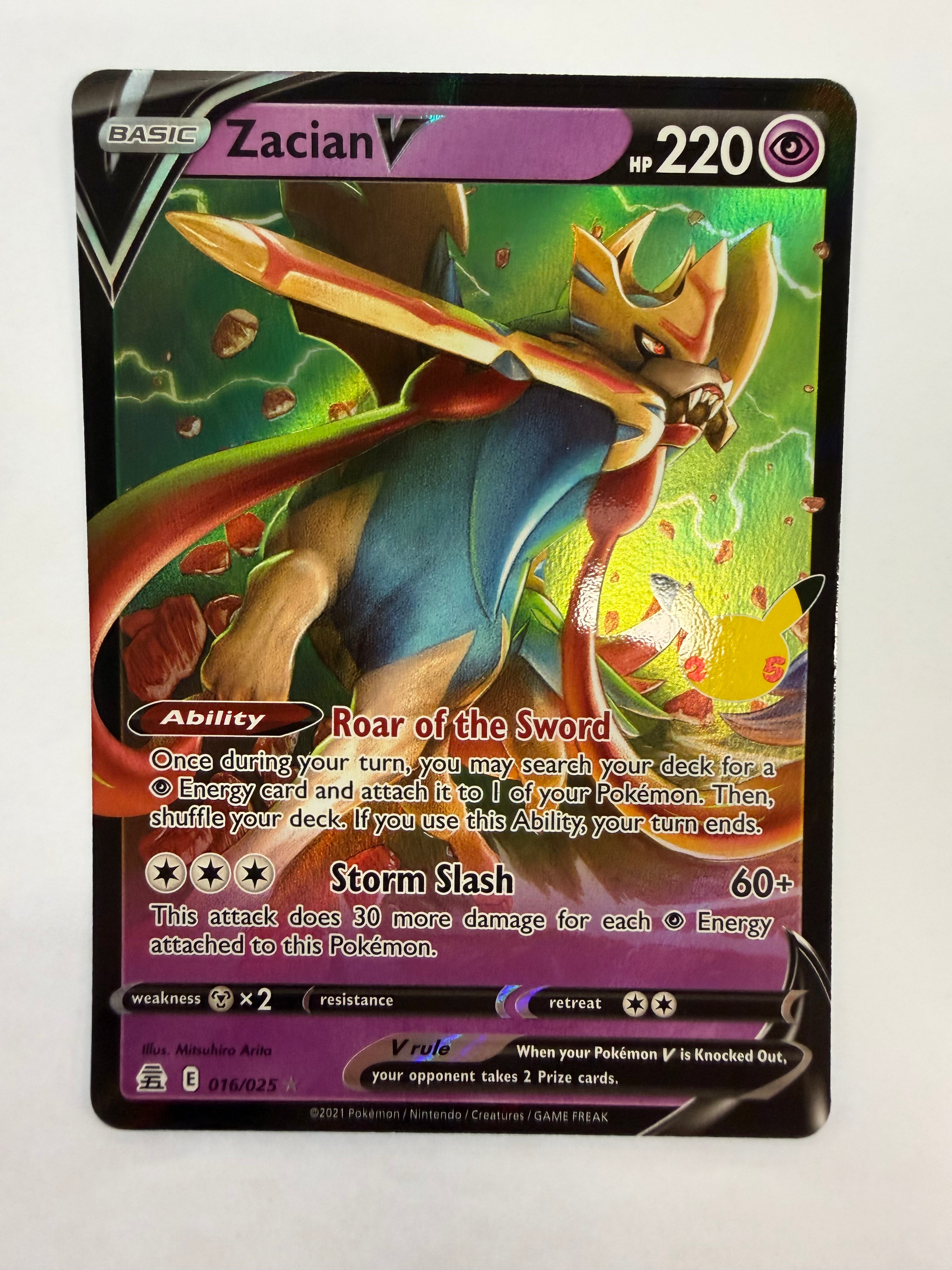 Pokémon TCG - Celebrations Zacian 016/025 NM