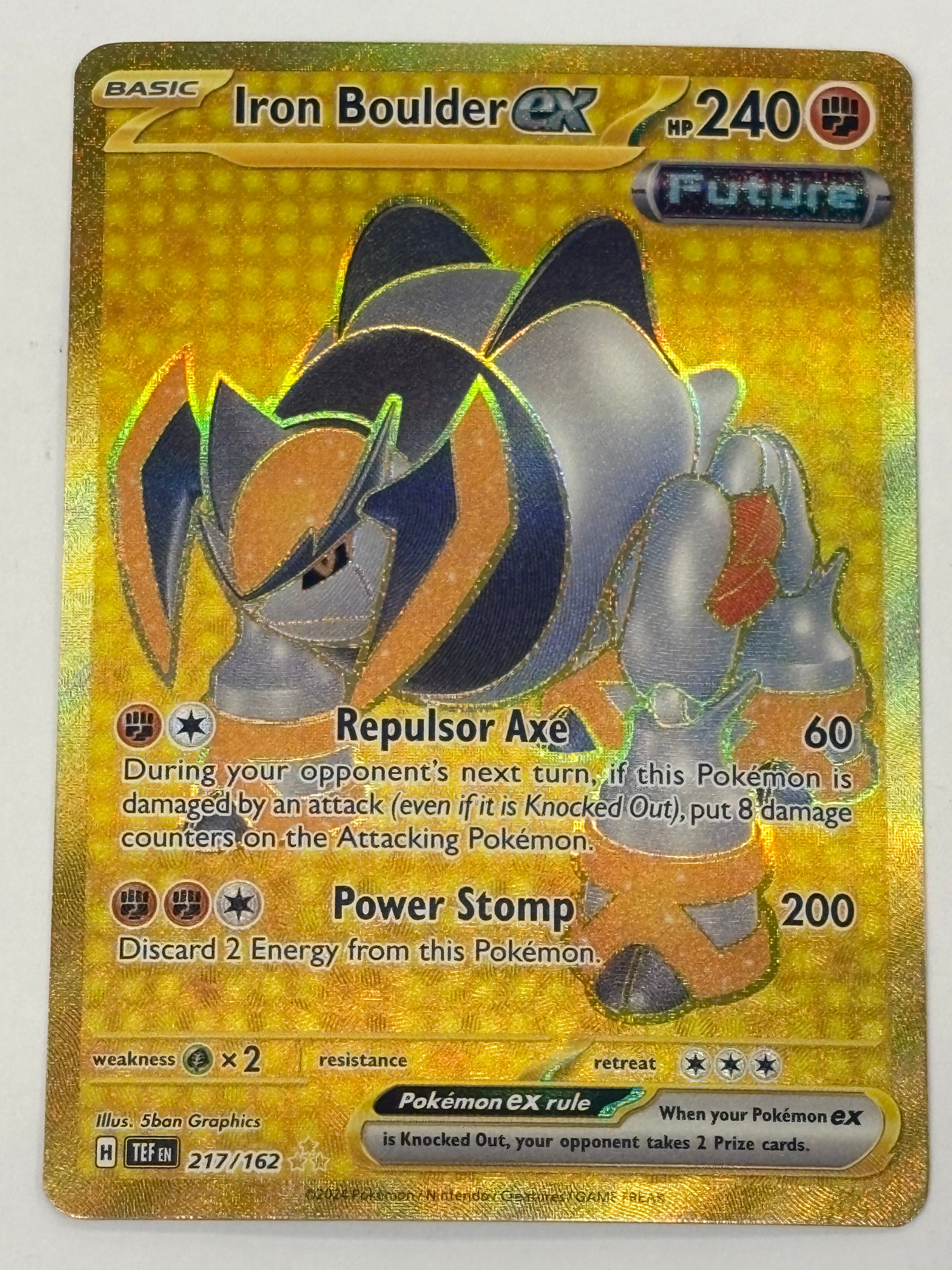 Pokémon TCG - Temporal Forces Iron Boulder ex 217/162 NM