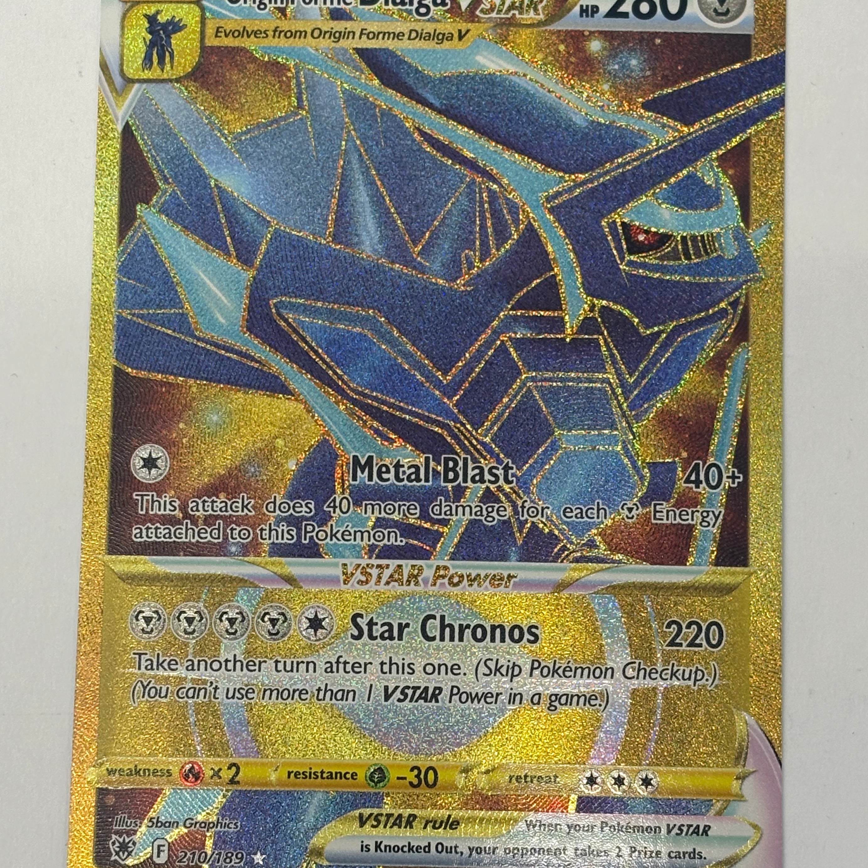 Pokémon TCG - Astral Radiance Origin Forme Dialga VSTAR 161/189 NM