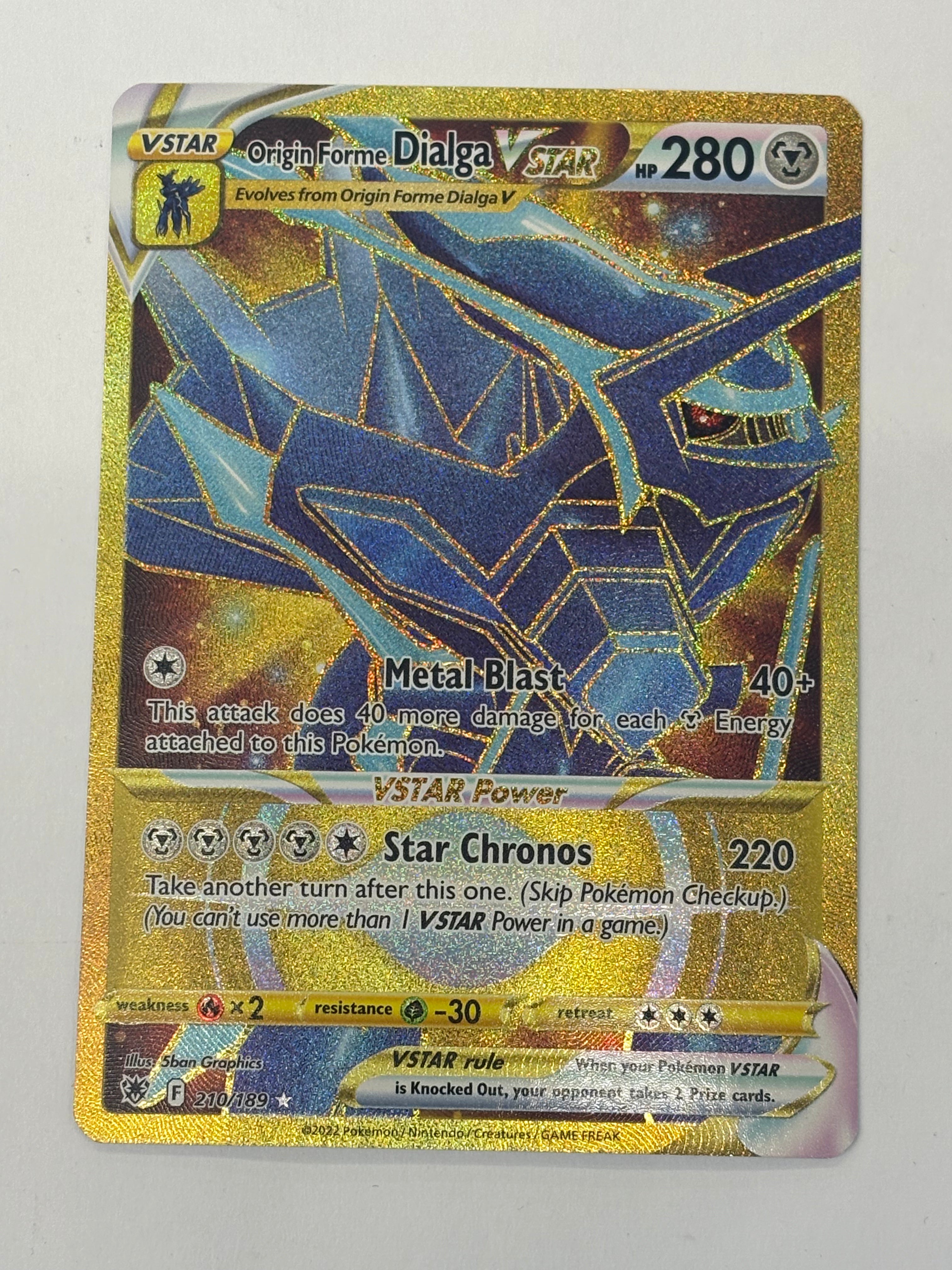 Pokémon TCG - Astral Radiance Origin Forme Dialga VSTAR 161/189 NM