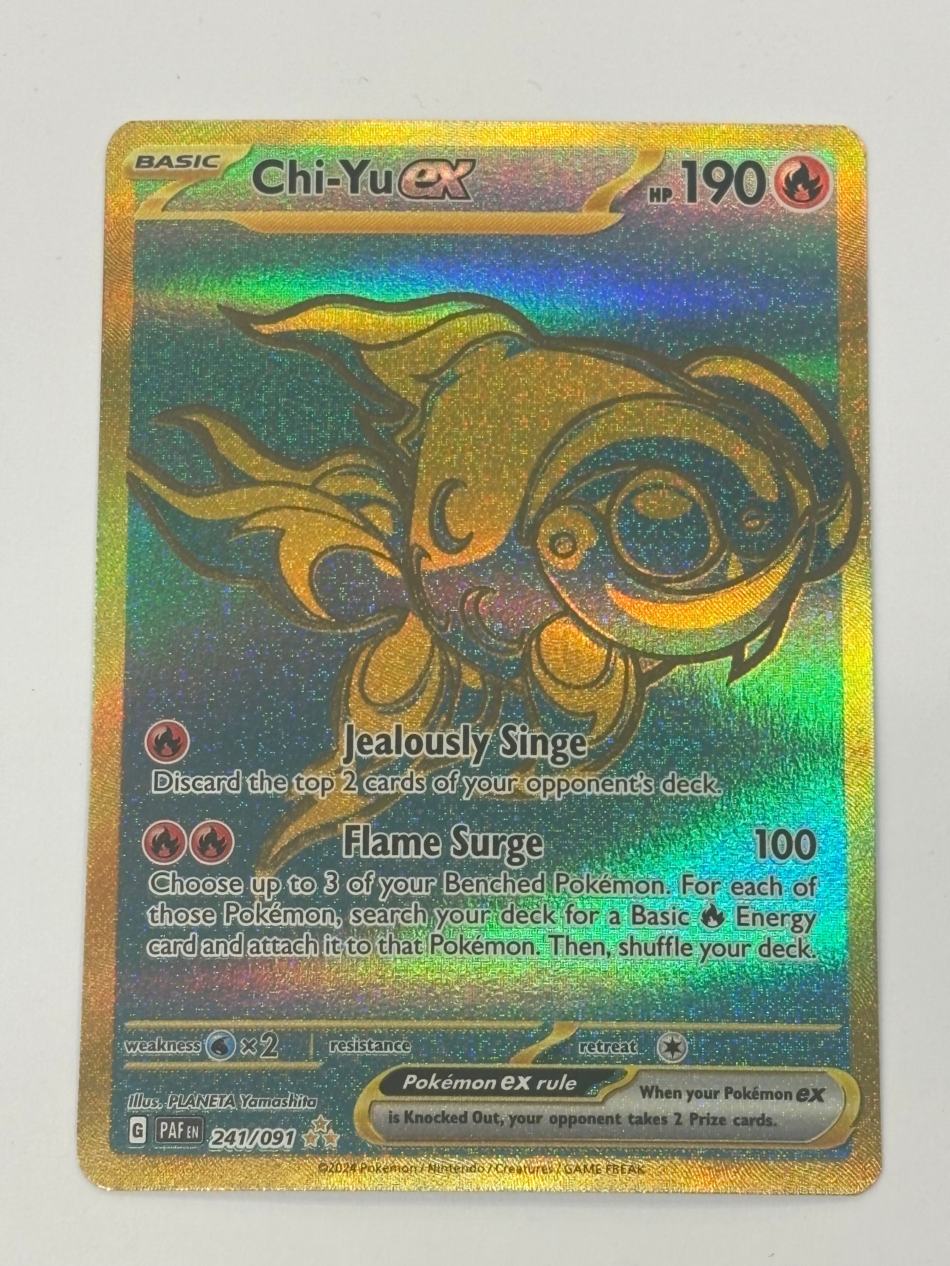 Pokémon TCG - Paldean Fates Chi-Yu ex 241/091 NM