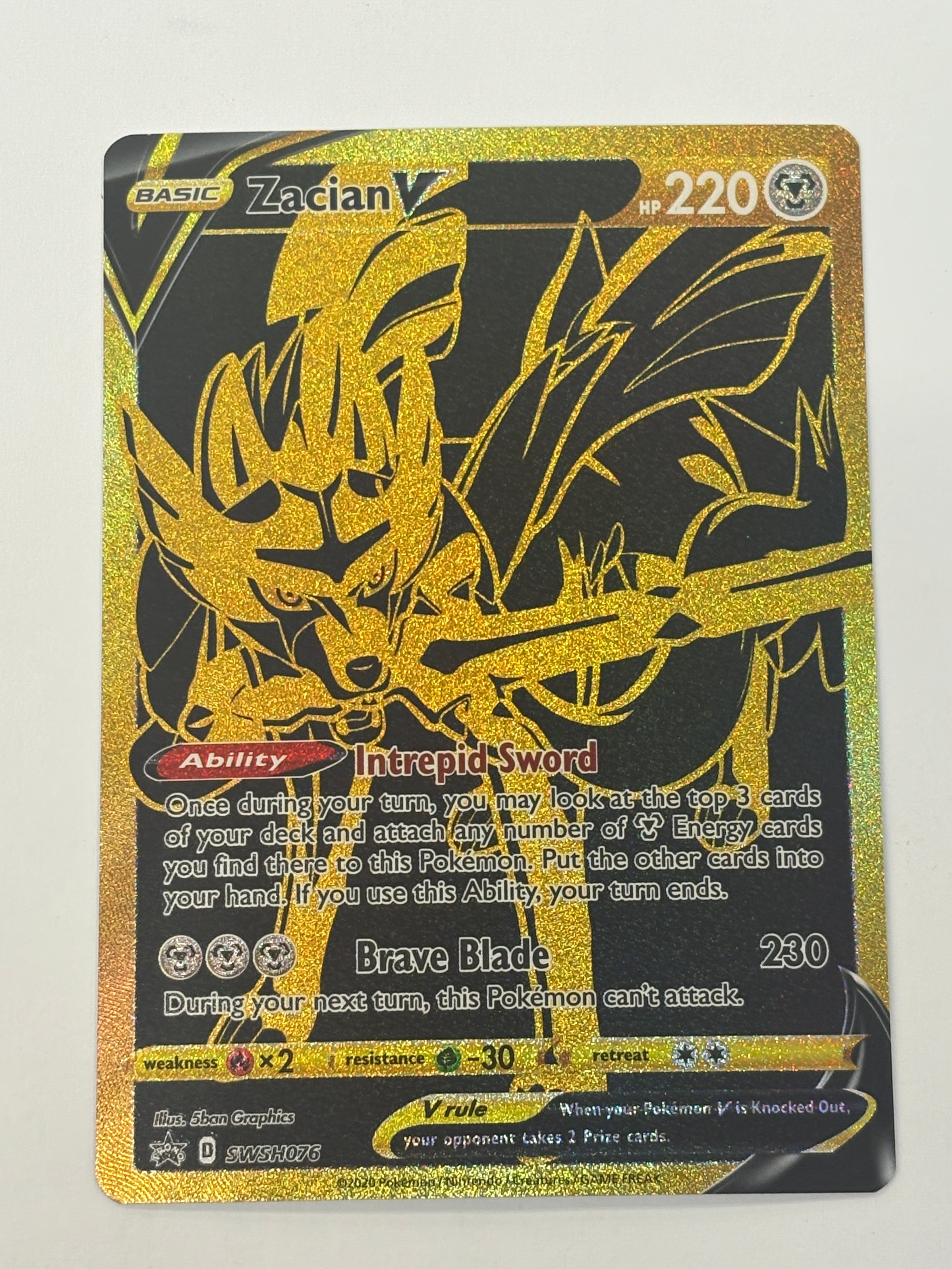 Pokémon TCG - Promo Zacian V SWSH076 NM