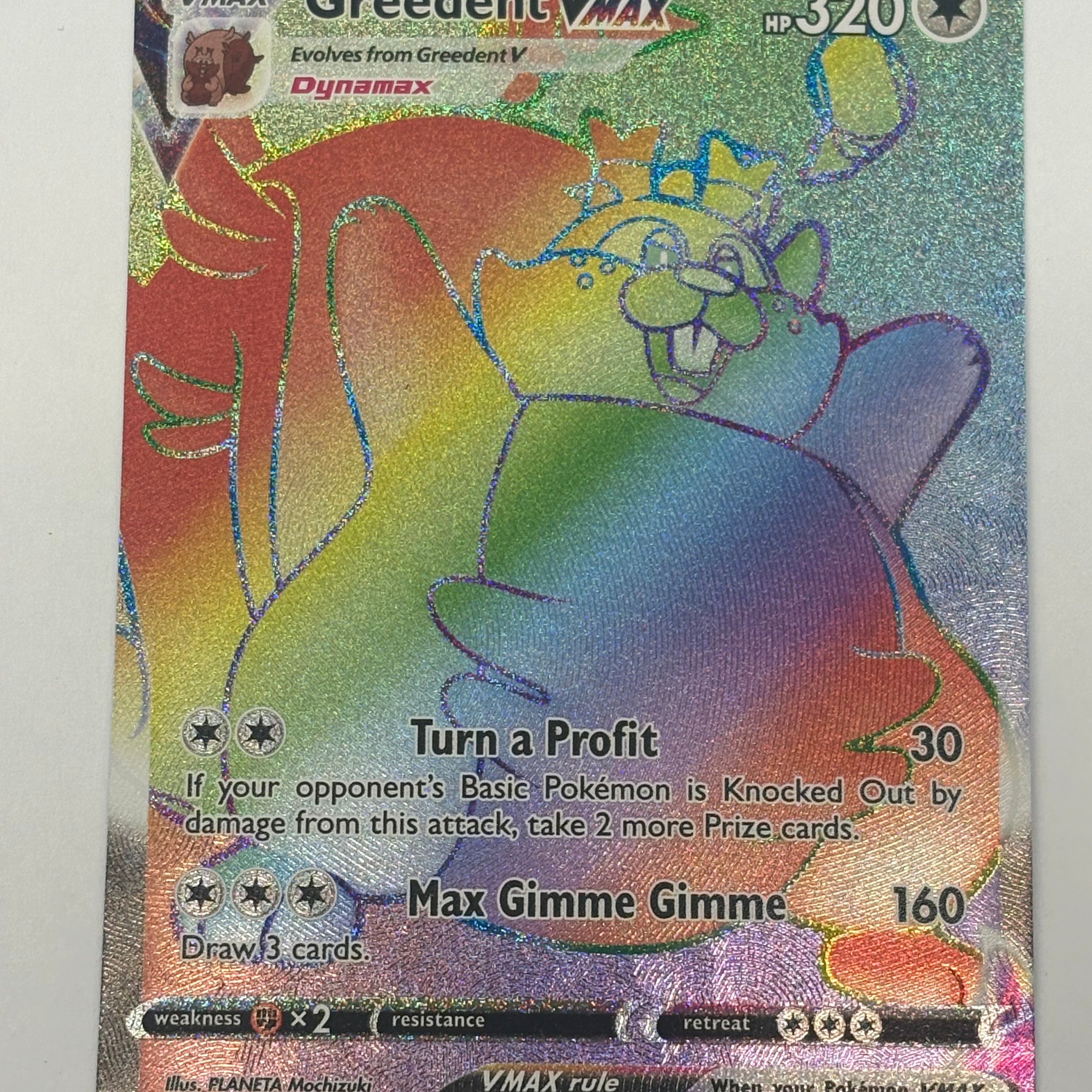 Pokémon TCG - Fusion Strike Greedent VMAX 272/264 NM