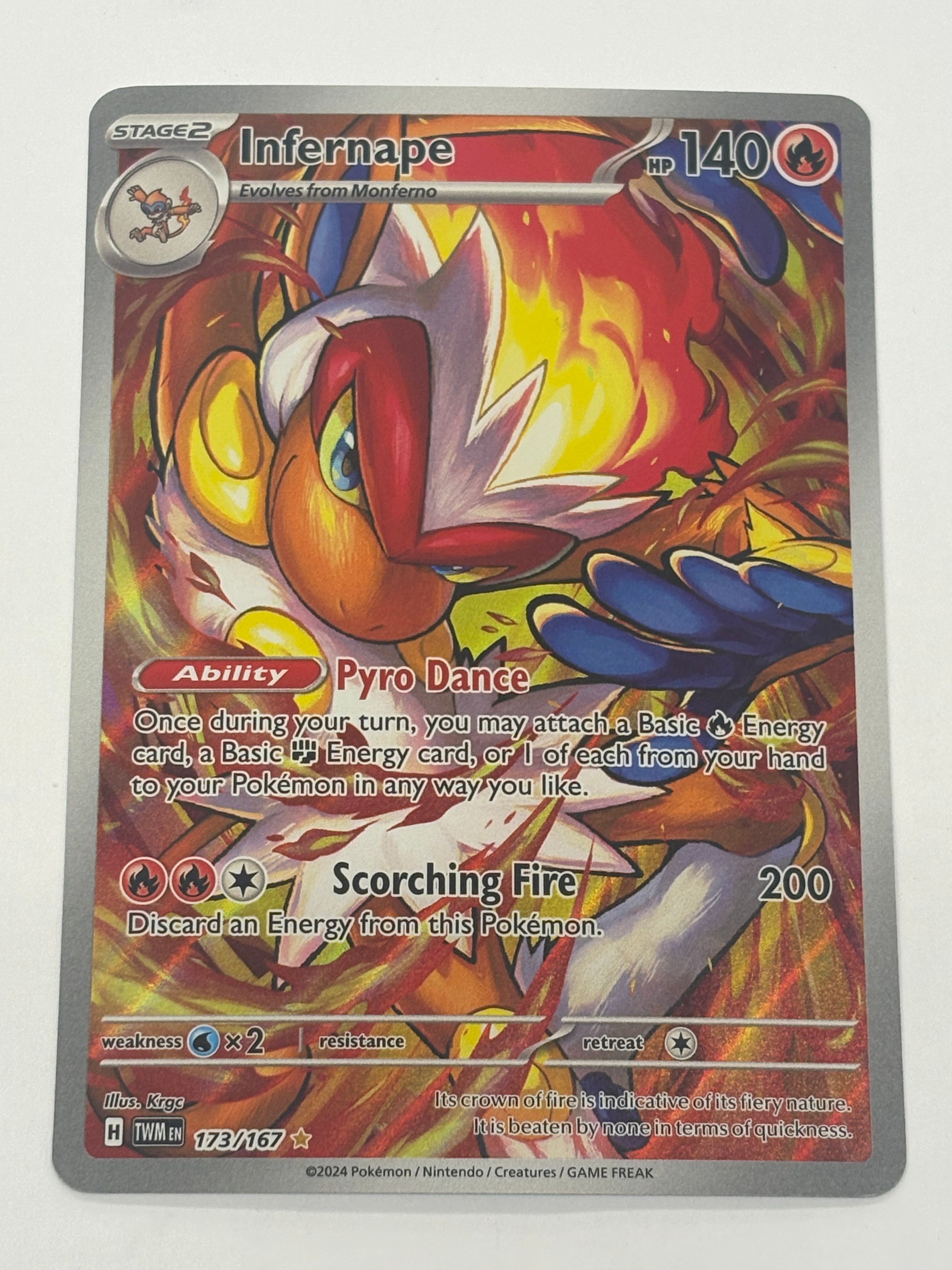 Pokémon TCG - Twilight Masquerade Infernape 173/167 NM