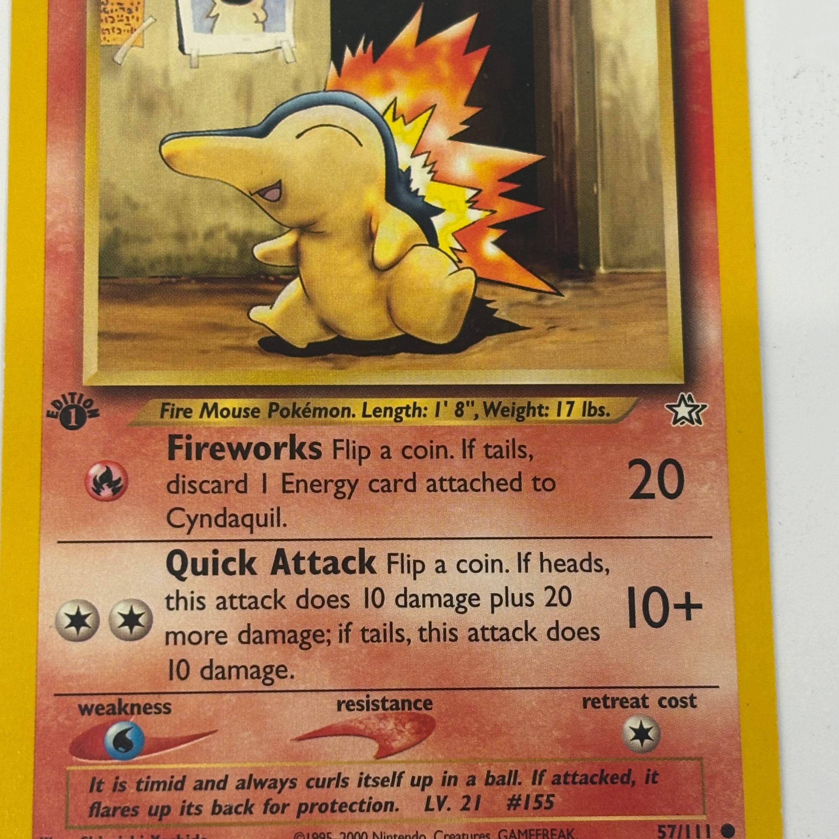 Pokémon TCG - Neo Genesis 1st Edition Cyndaquil 57/111 NM