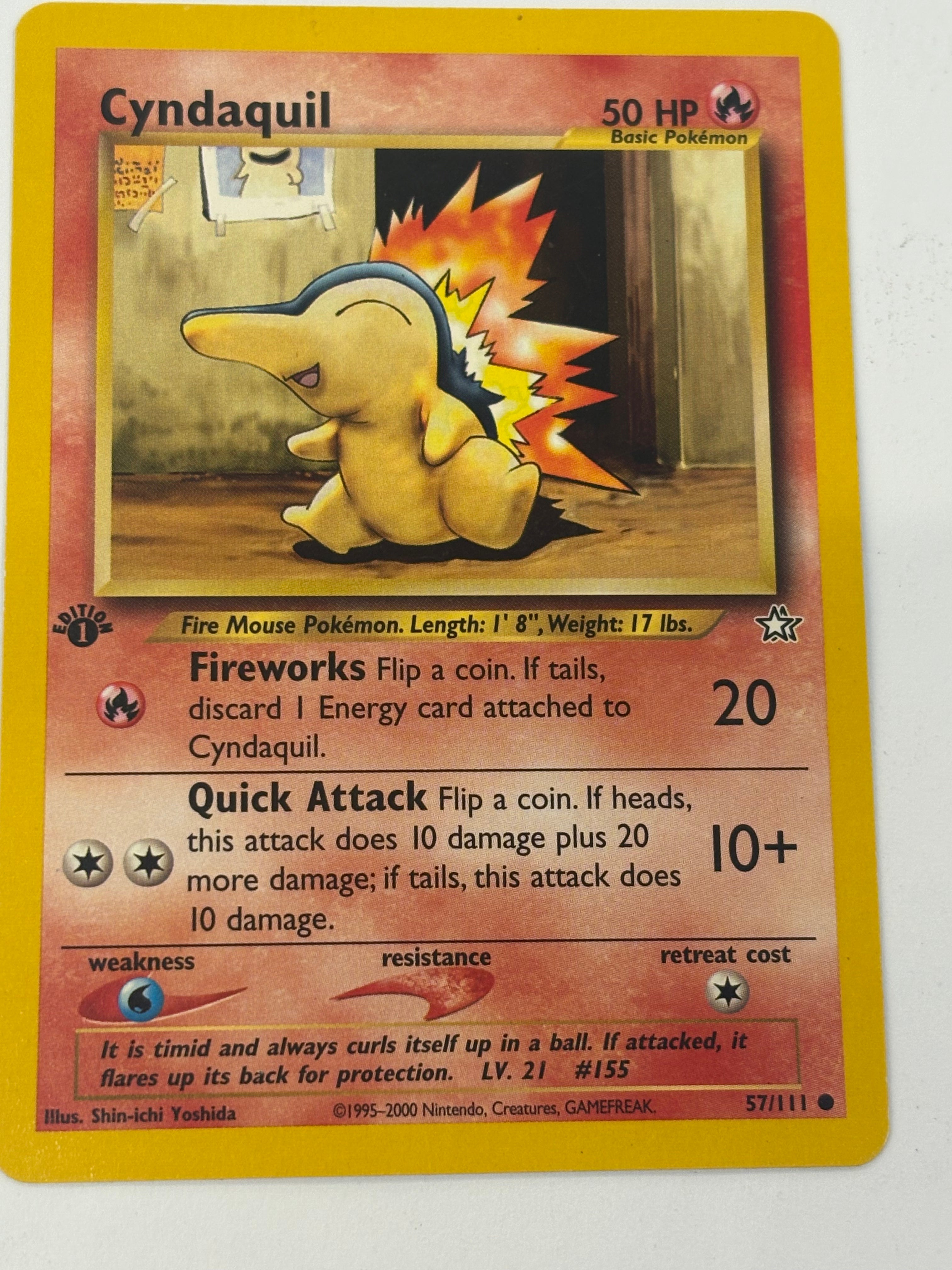 Pokémon TCG - Neo Genesis 1st Edition Cyndaquil 57/111 NM