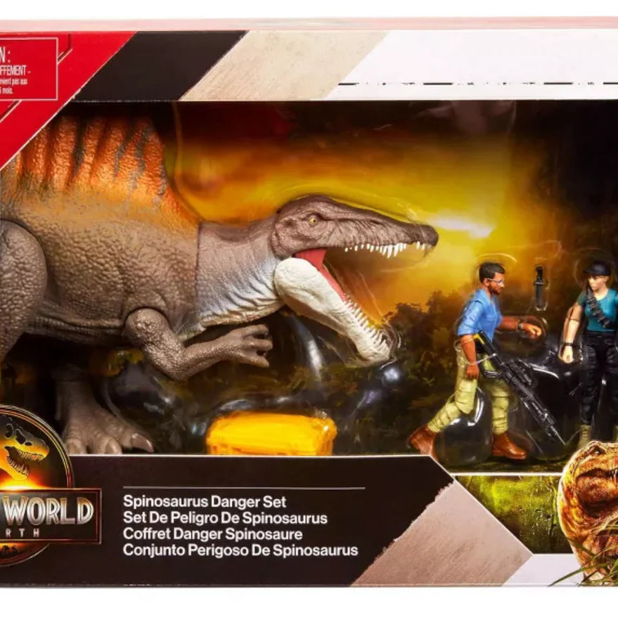 Mattel Jurassic World Rebirth Spinosaurus Danger Set