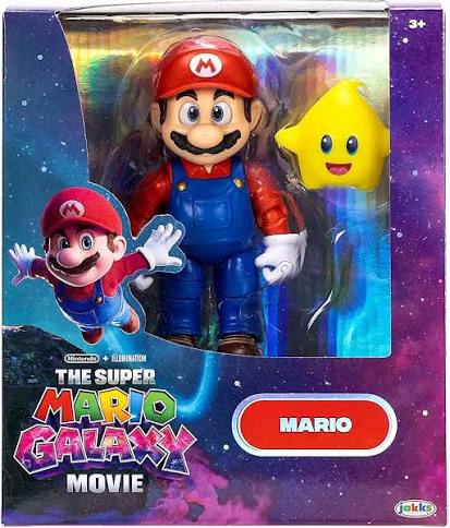Jakks Pacific The Super Mario Galaxy Movie Mario Action Figure