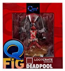 QMX QFIG Deadpool LootCrate Exclusive Figurine
