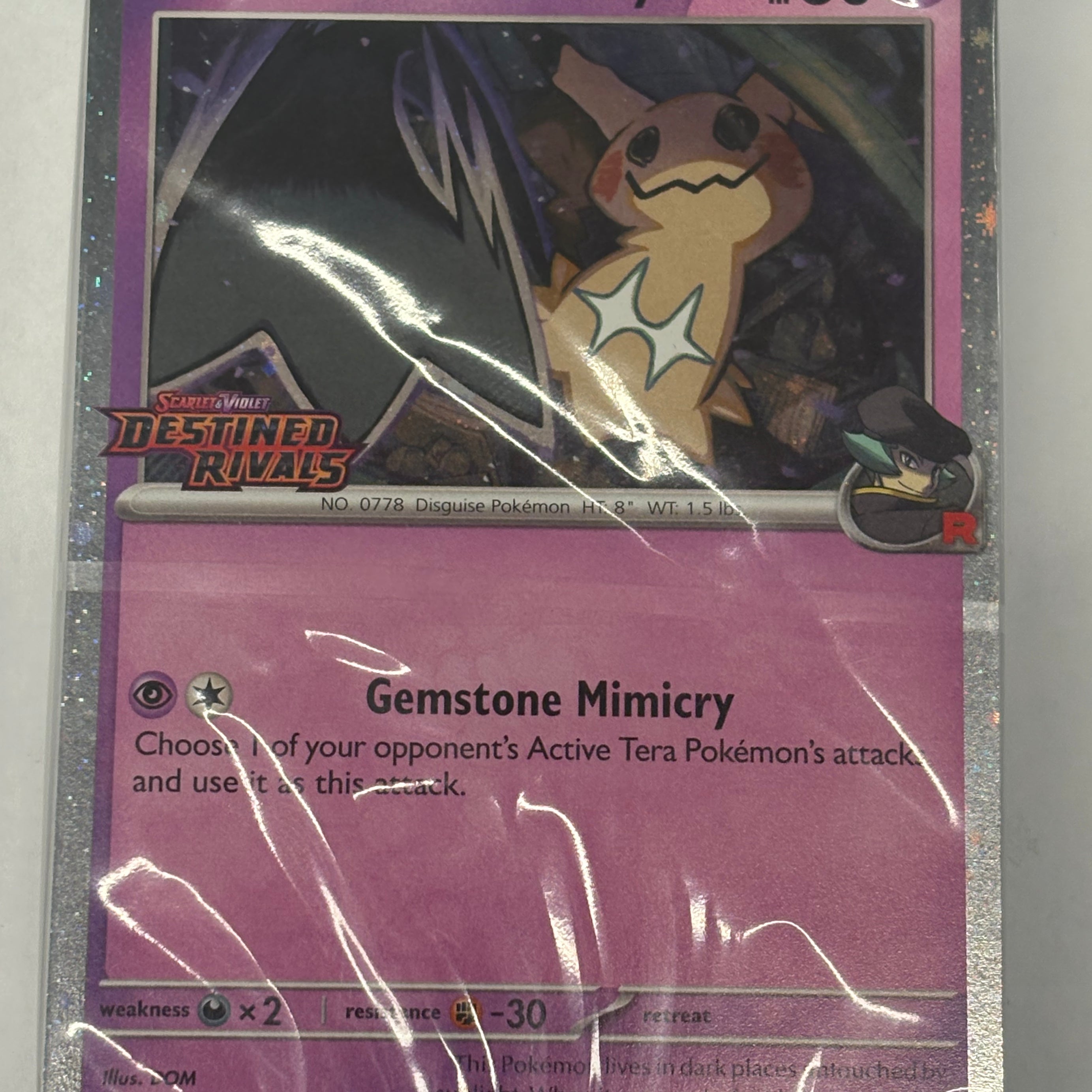 Pokémon TCG - Destined Rivals Build And Battle Team Rocket’s Mimikyu Stamped Promo 087/182 (Sealed)