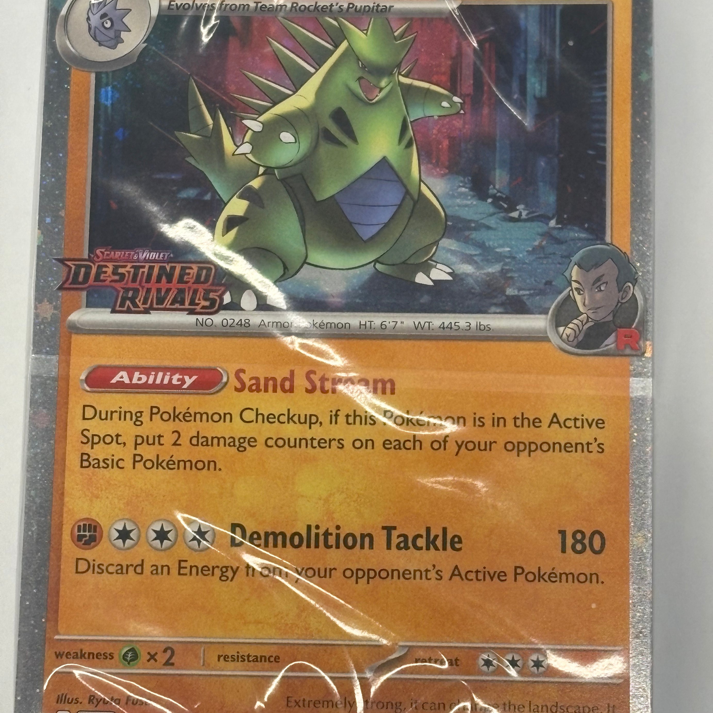 Pokémon TCG - Destined Rivals Build And Battle Team Rocket’s Tyranitar Stamped Promo 087/182 (Sealed)