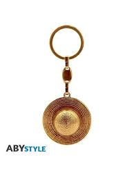 One Piece Luffy Straw Hat Metallic Keychain