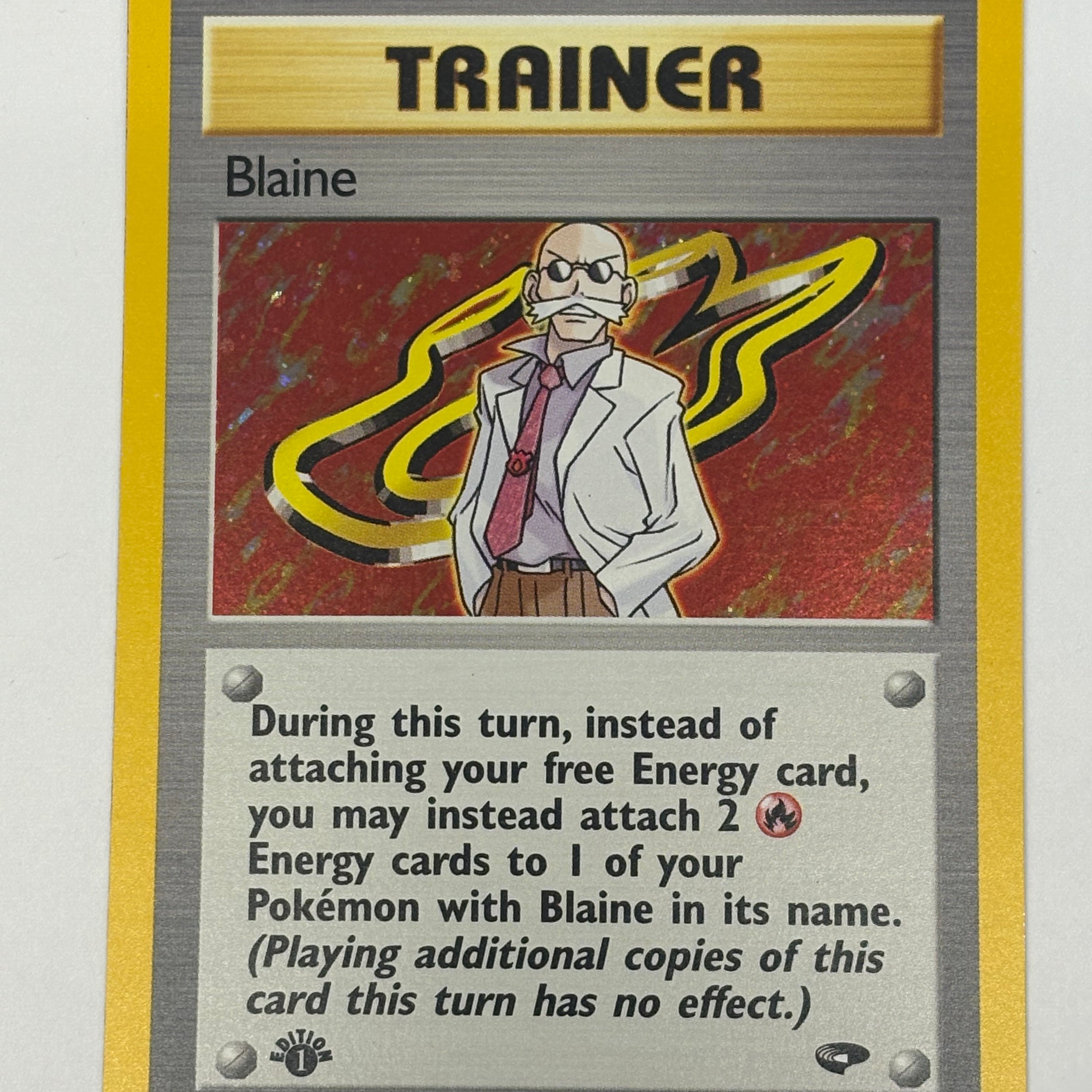 Pokémon TCG - Gym Challenge 1st Edition Blaine (Holo) 17/132 NM