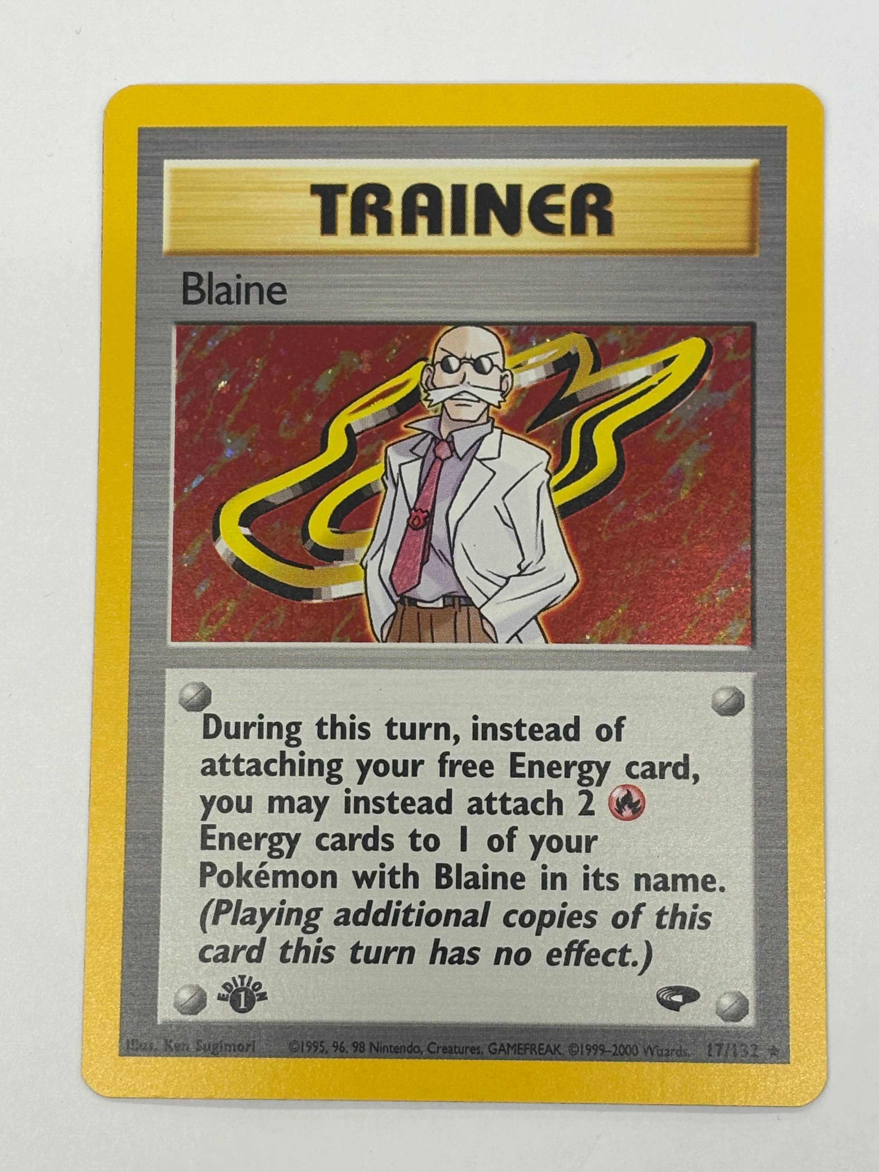Pokémon TCG - Gym Challenge 1st Edition Blaine (Holo) 17/132 NM