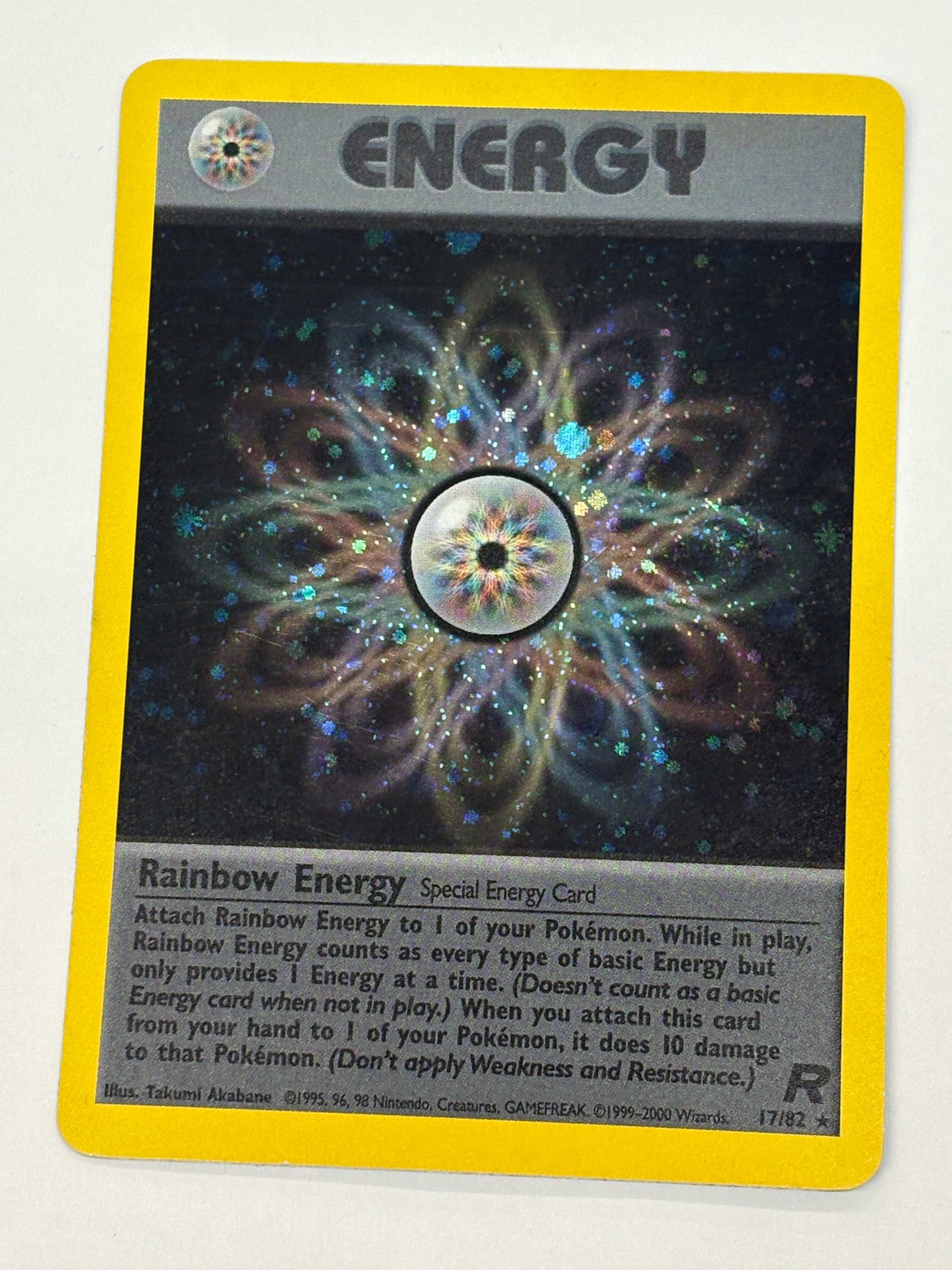 Pokémon TCG - Team Rocket Unlimited Rainbow Energy (Holo) 17/82 NM