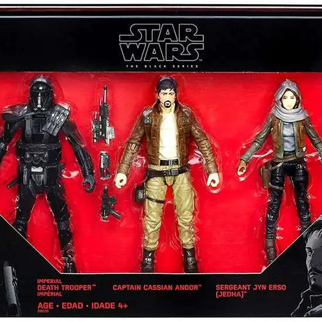 Hasbro Star Wars The Black Series Imperial Death Trooper/Captain Cassian Andor/Sergeant Jyn Erso 3-Pack Action Figure