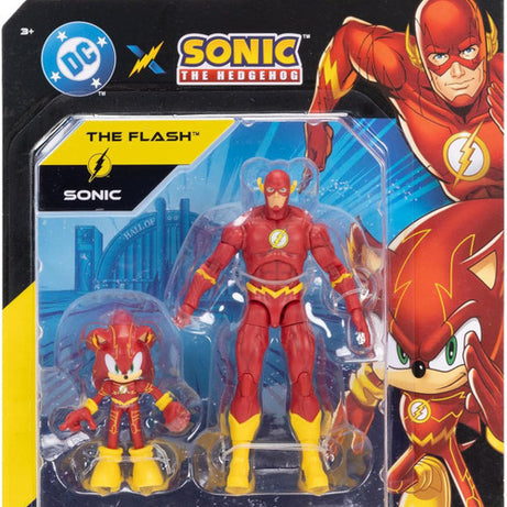 Jakks Pacific DC x Sonic the Hedgehog The Flash & Sonic 2-Pack Action Figure