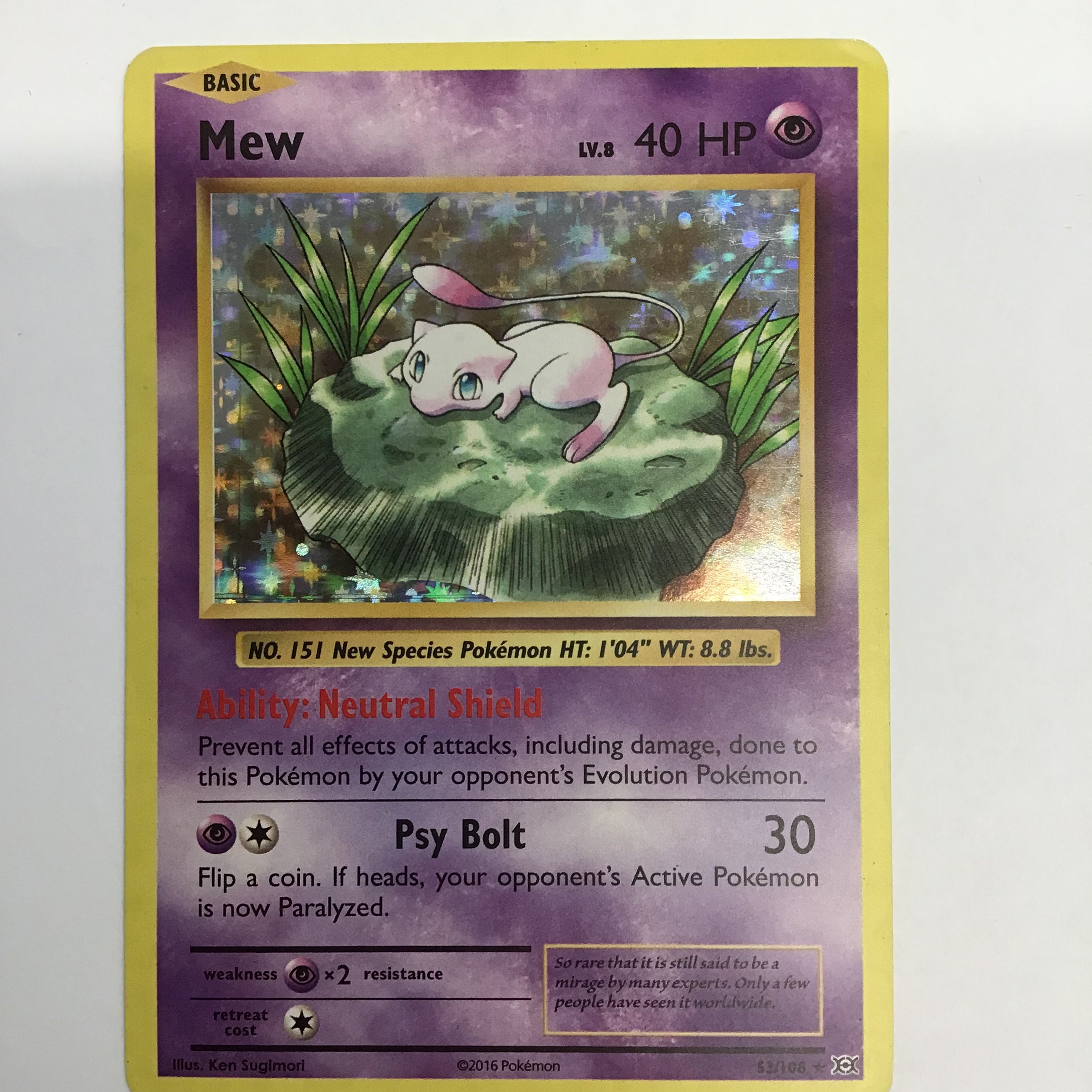 Pokémon TCG - XY Evolutions Mew (Holo) 53/108 DMG