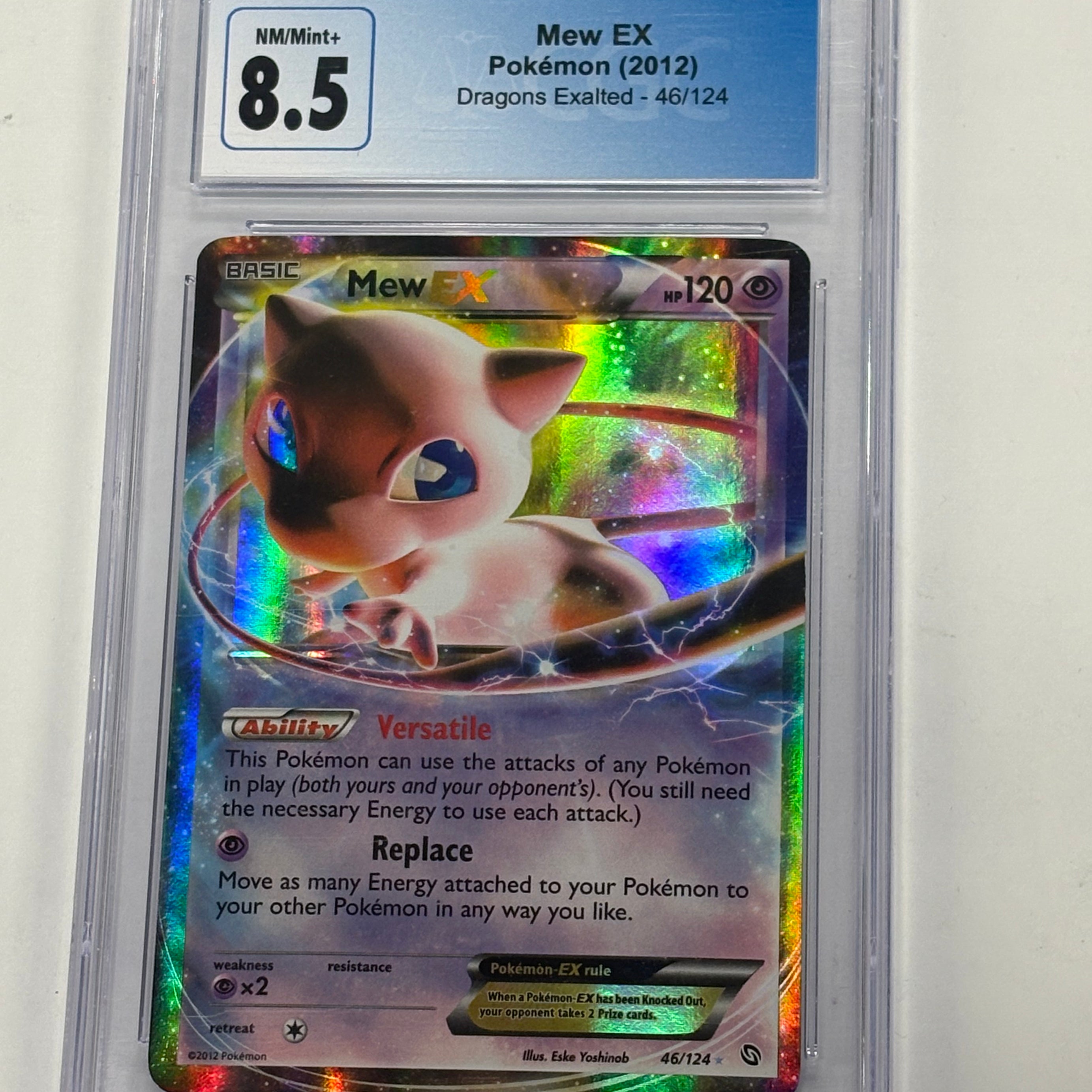 Pokémon TCG - CGC NM/Mint+ 8.5 Dragon Exalted Mew EX 46/124