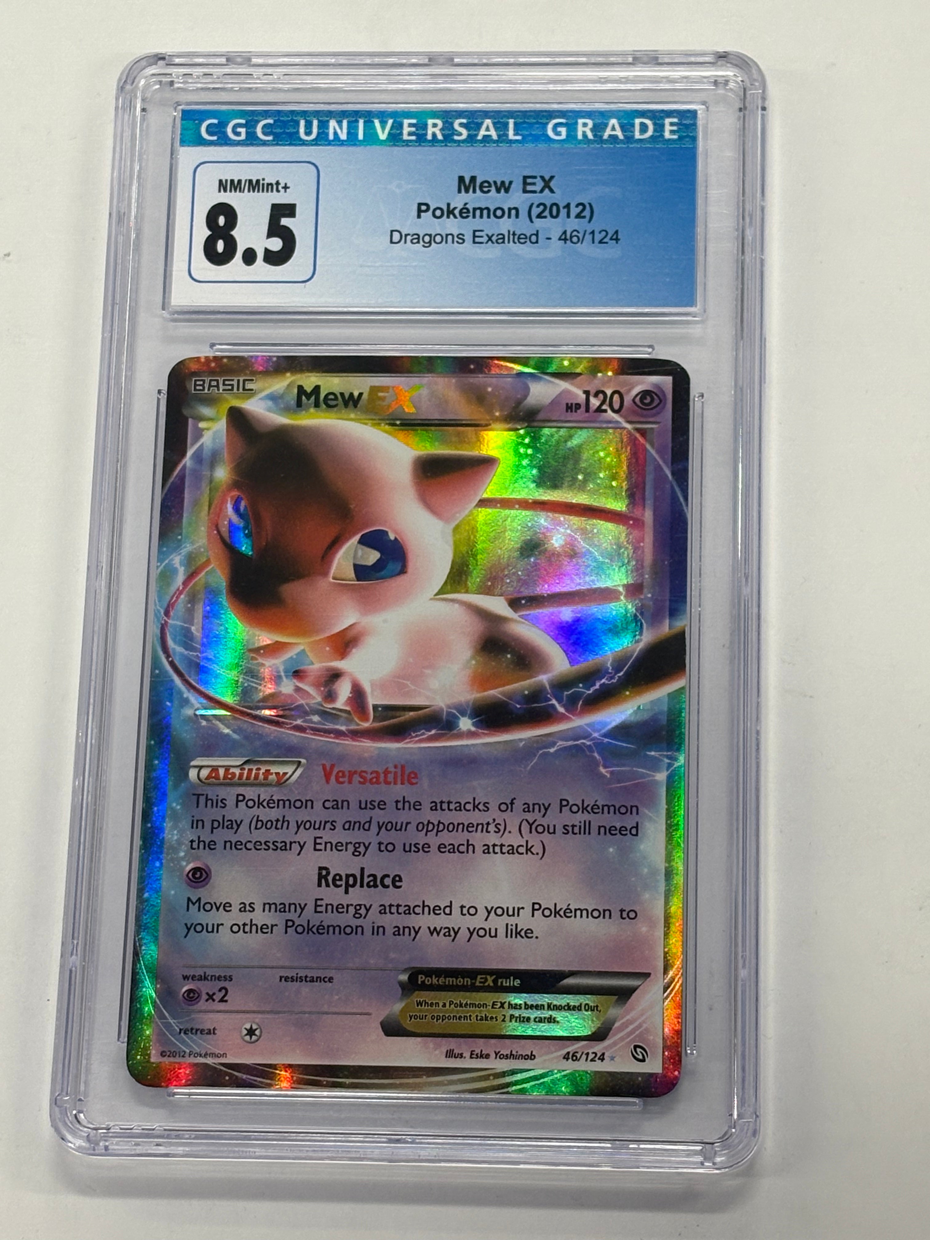 Pokémon TCG - CGC NM/Mint+ 8.5 Dragon Exalted Mew EX 46/124