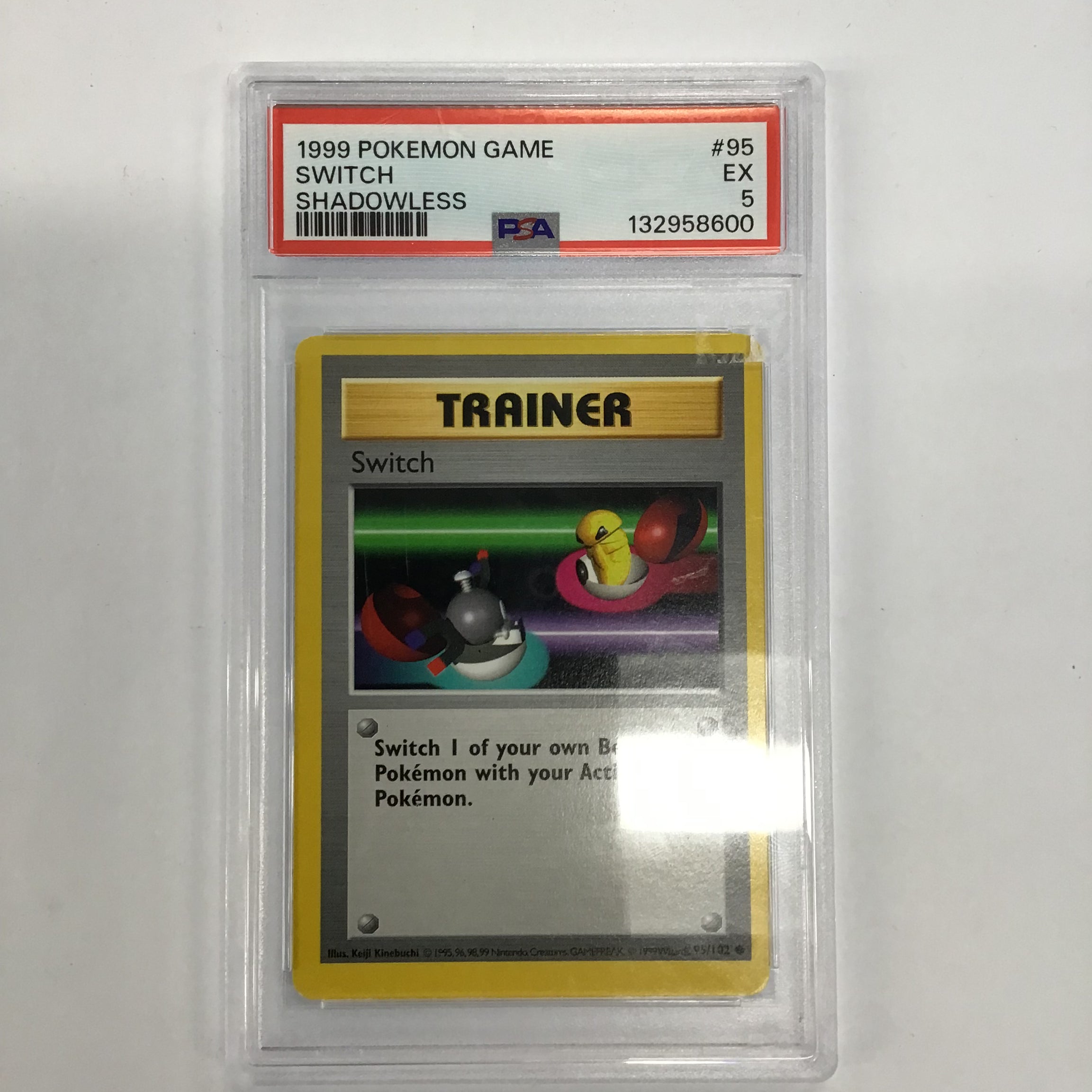 Pokémon TCG - PSA EX 5 Base Set Switch 95/102 Shadowless