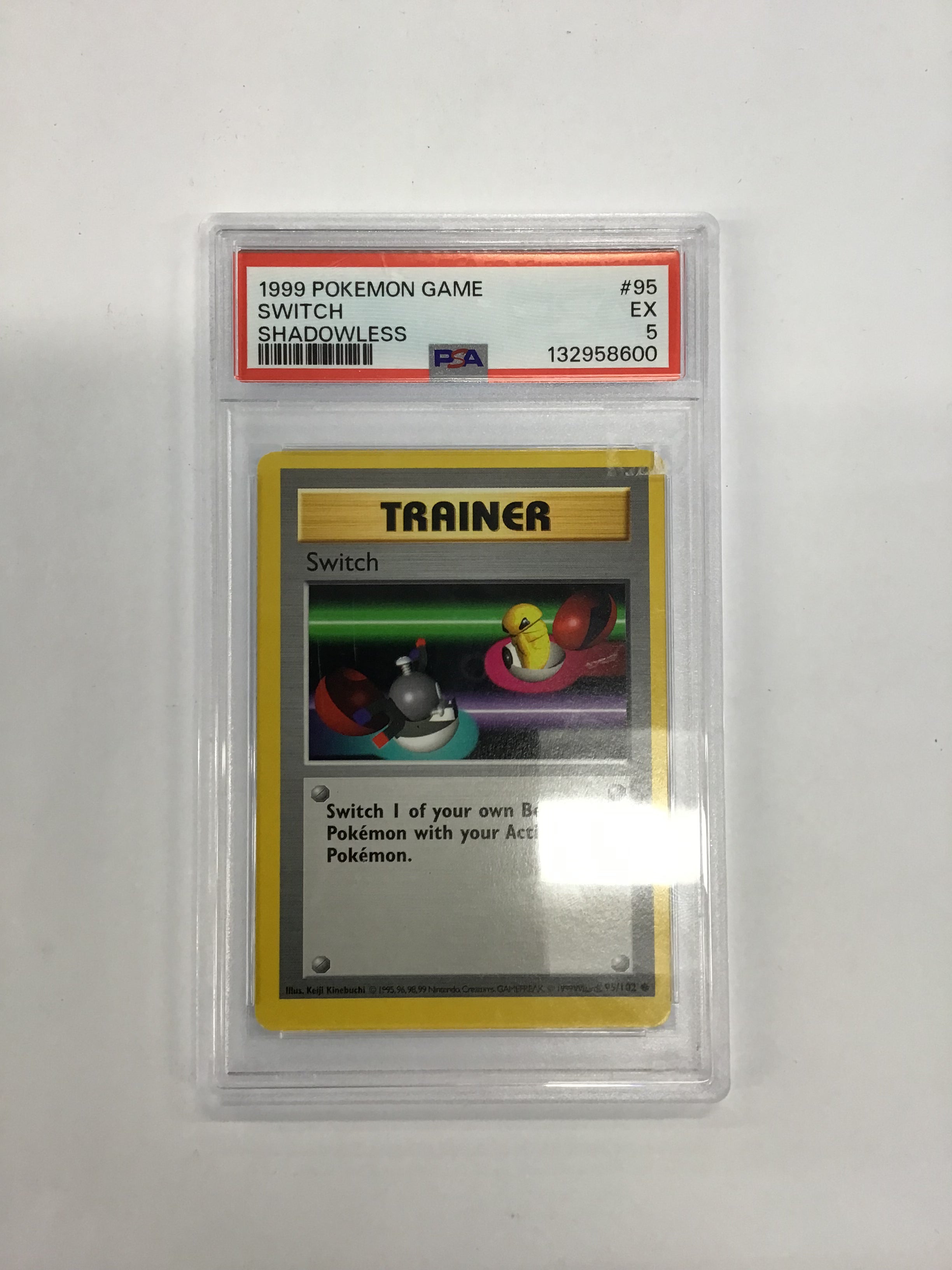 Pokémon TCG - PSA EX 5 Base Set Switch 95/102 Shadowless