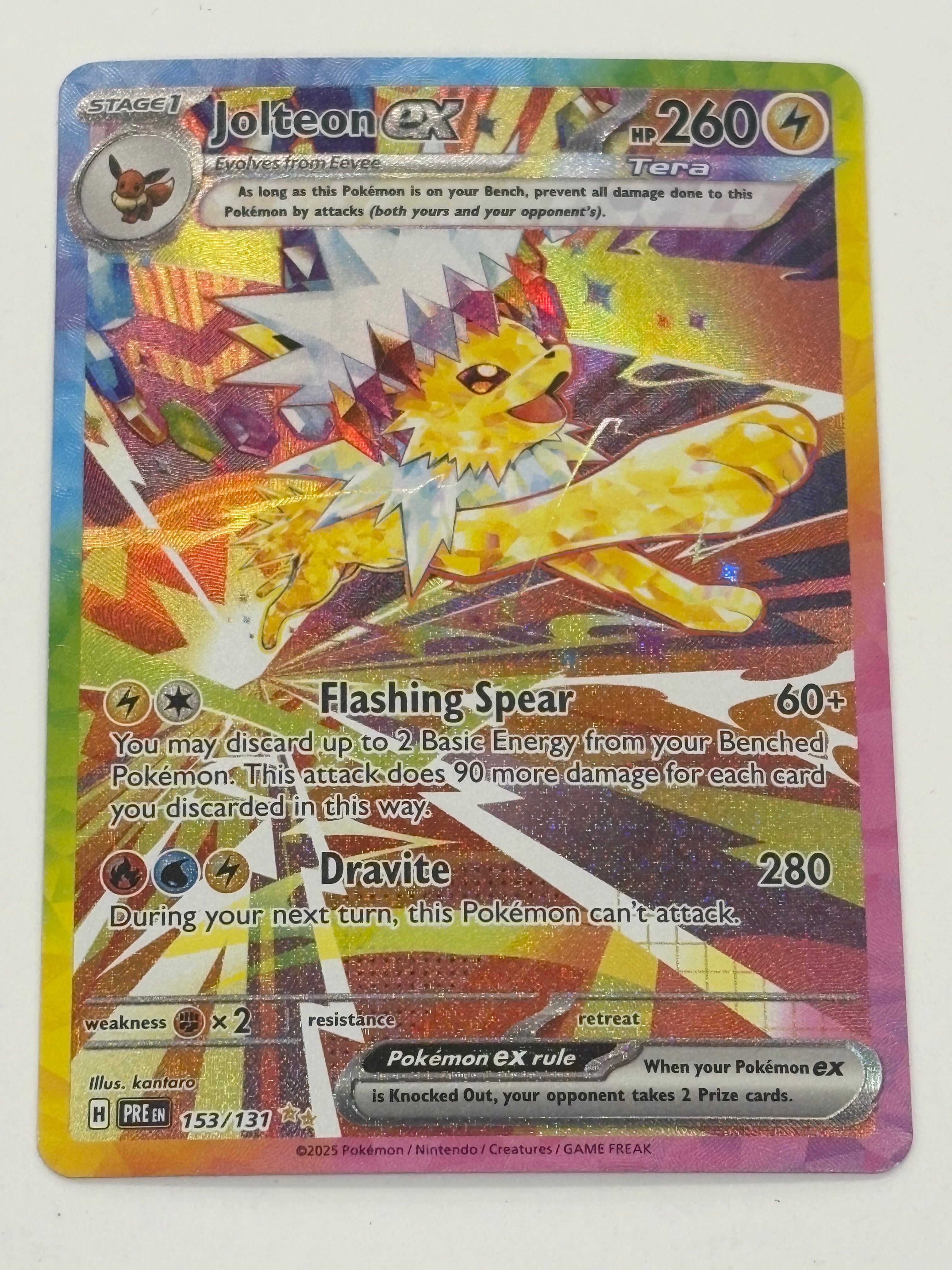 Pokémon TCG - Prismatic Evolutions Jolteon ex 153/131 NM