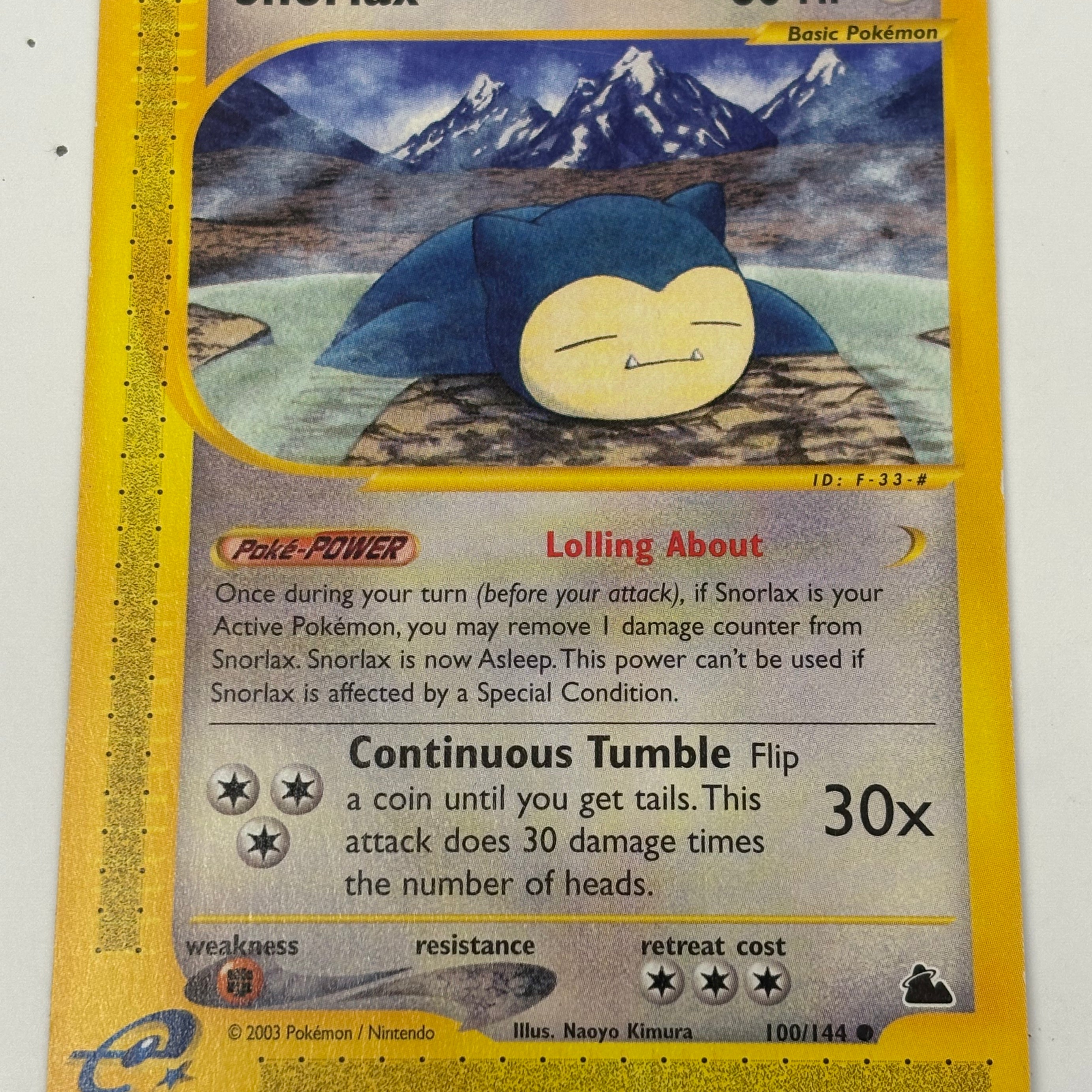 Pokémon TCG - Skyridge Smorlax 100/144 MP