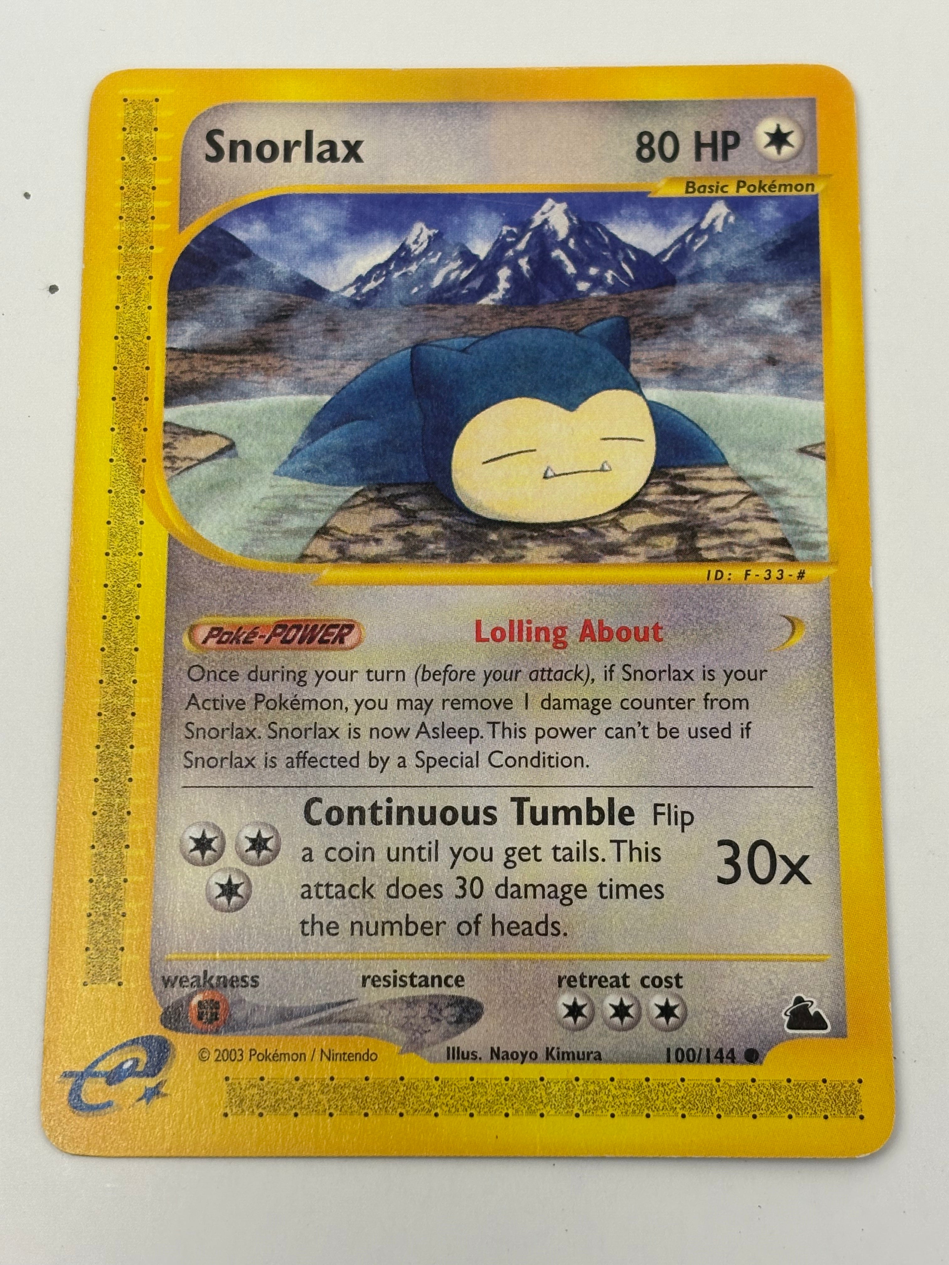 Pokémon TCG - Skyridge Smorlax 100/144 MP
