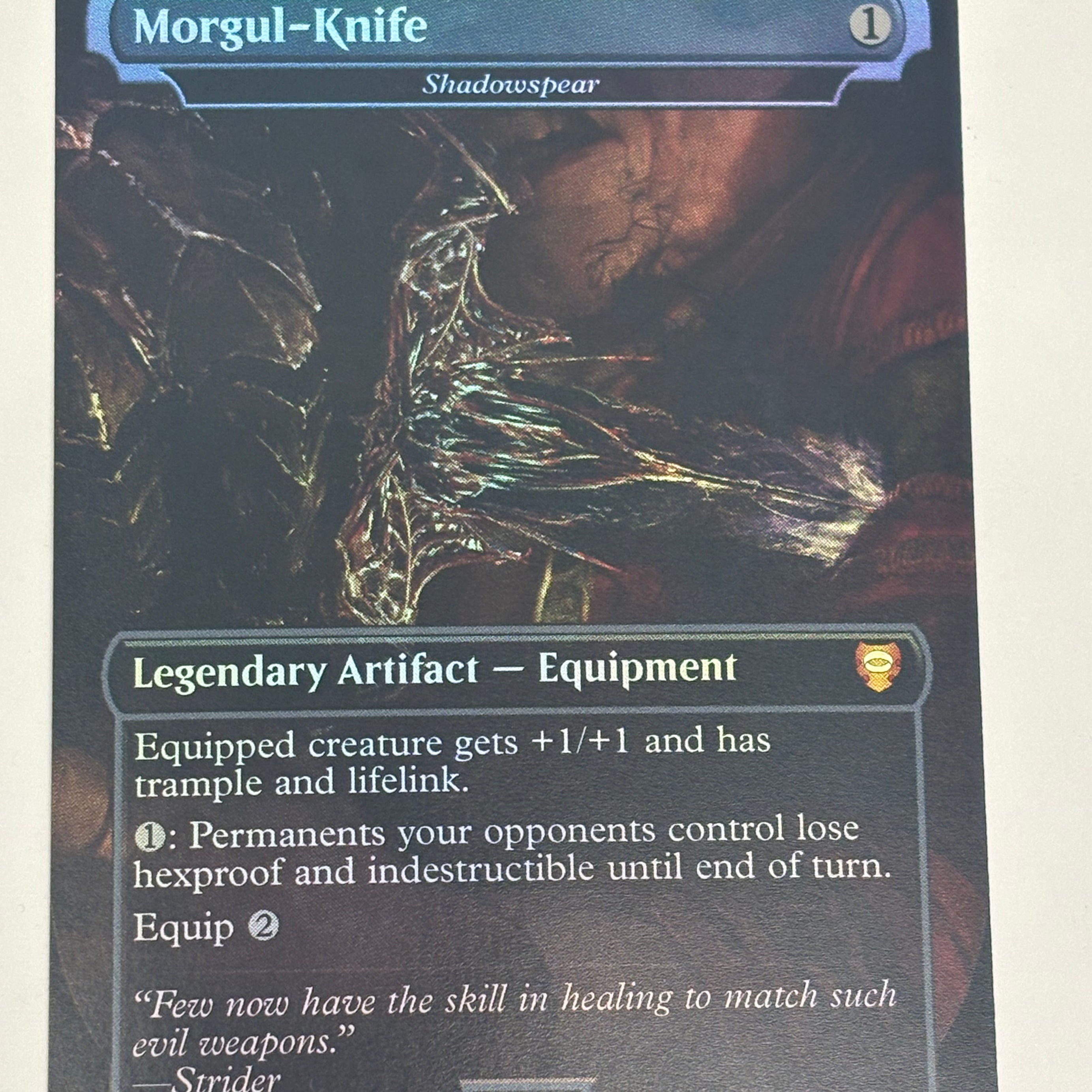 Magic The Gathering TCG - Universes Beyond Lord of The Rings Morgul-Knife (Shadowspear) 353 Foil NM