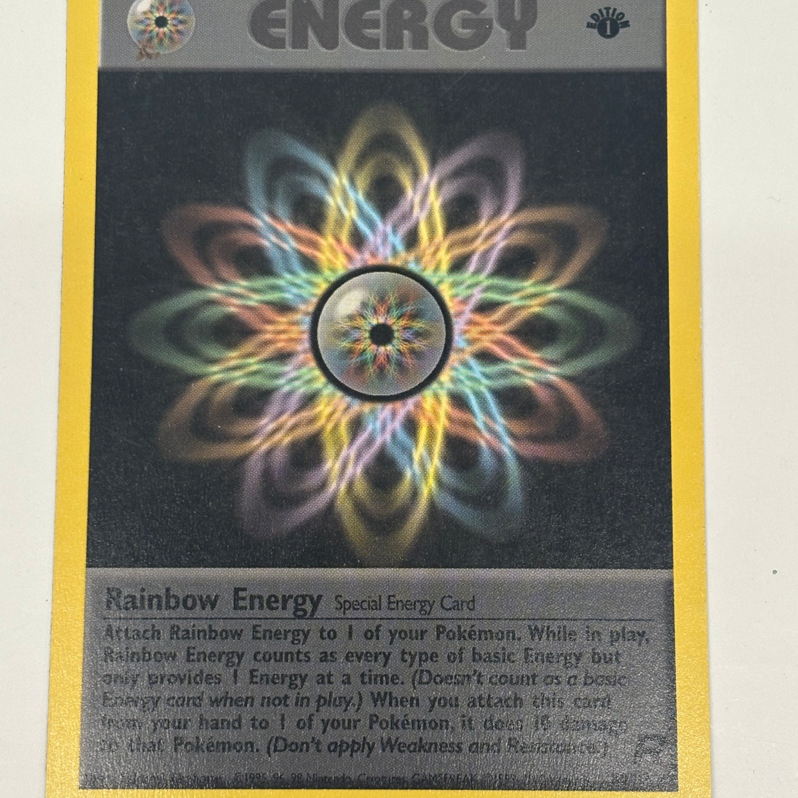 Pokémon TCG - Team Rocket 1st Edition Rainbow Energy 80/82 LP