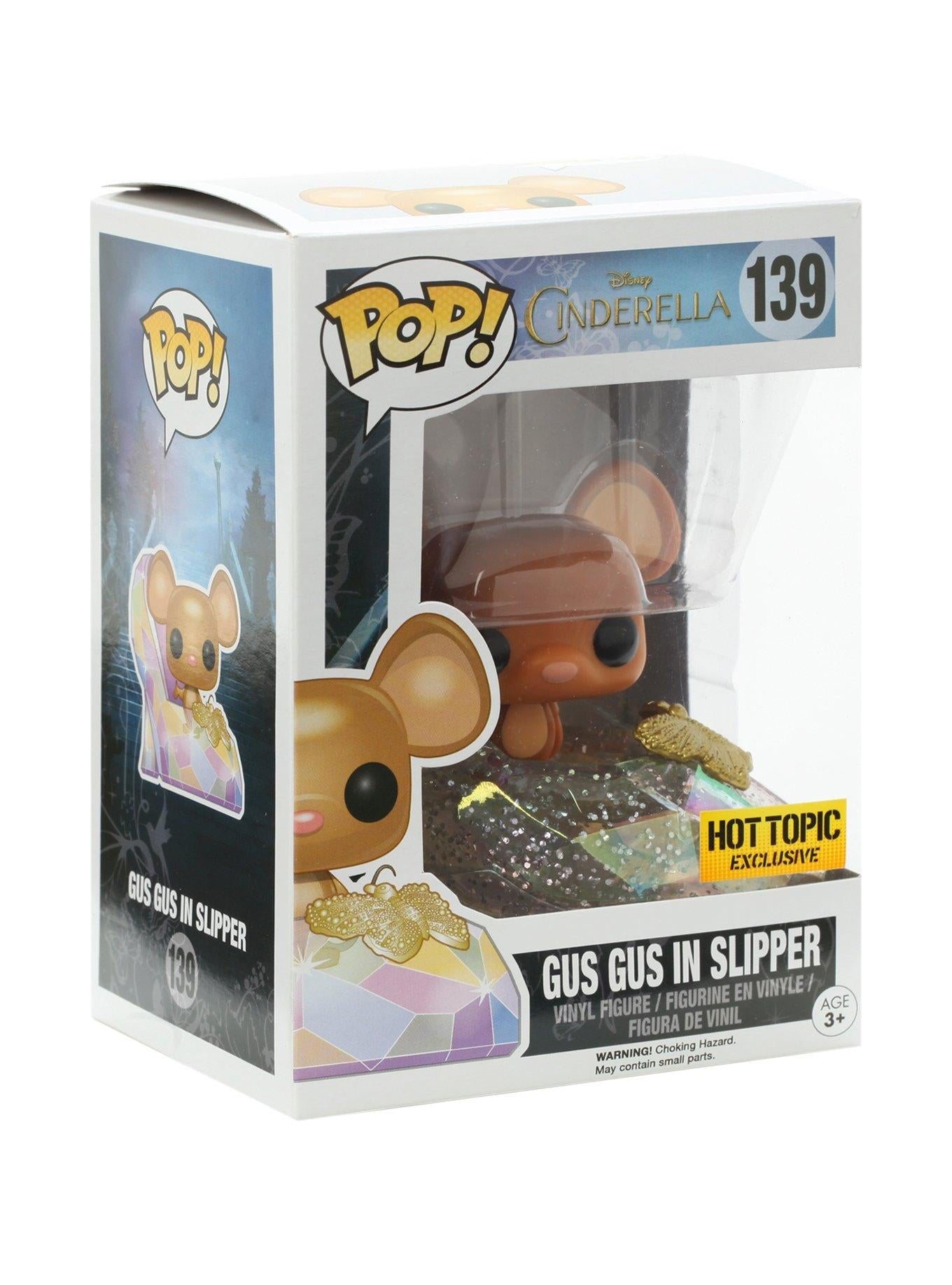 Funko Pop! Disney Cinderella Gus Gus In Slipper Hot Topic Exclusive #139