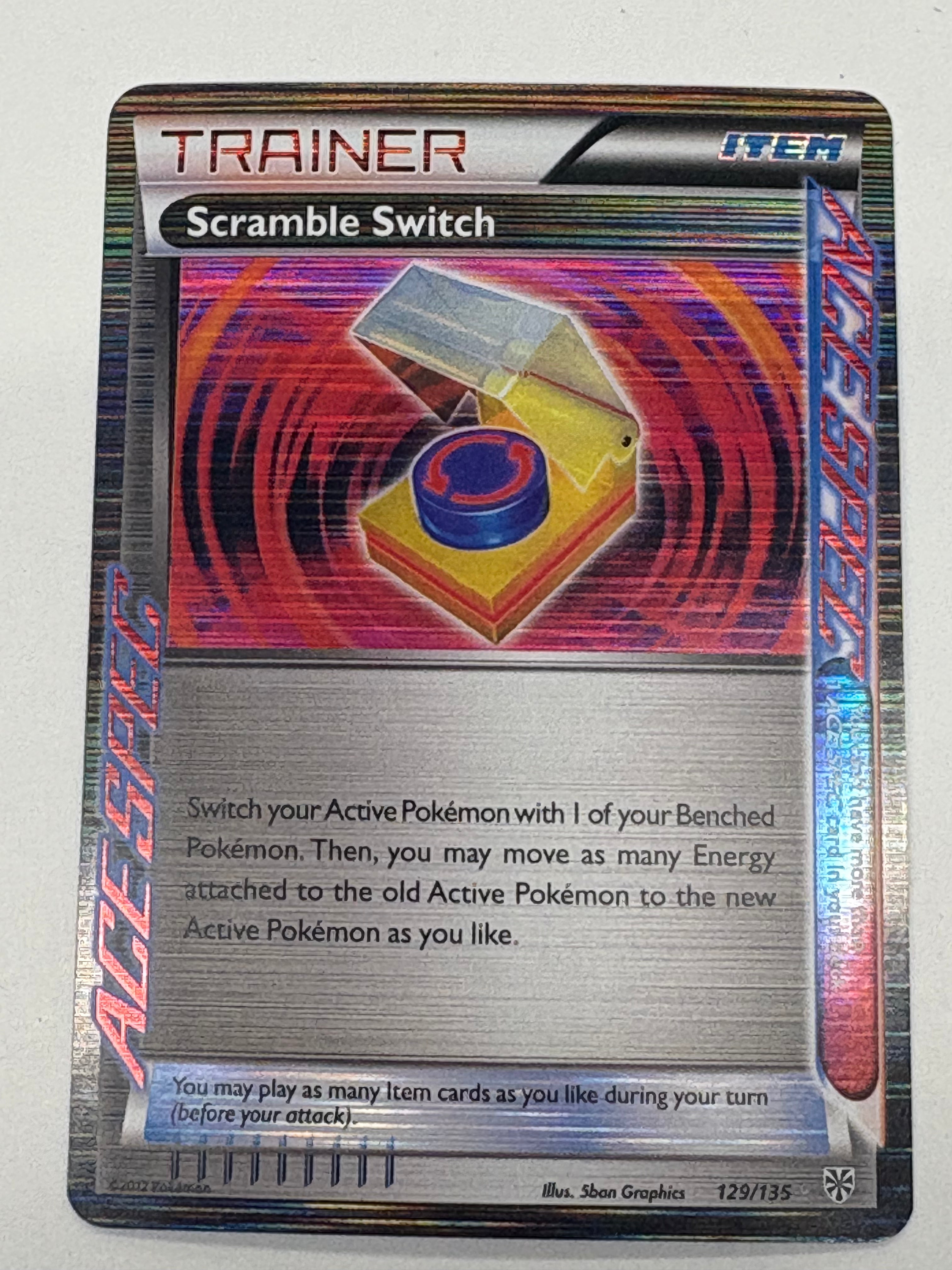 Pokémon TCG - Plasma Storm Scramble Switch 129/135 NM