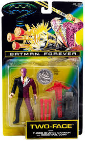 Kenner Batman Forever Two-Face with Turbo-Charge Cannon and Good/Evil Coin Action Figure