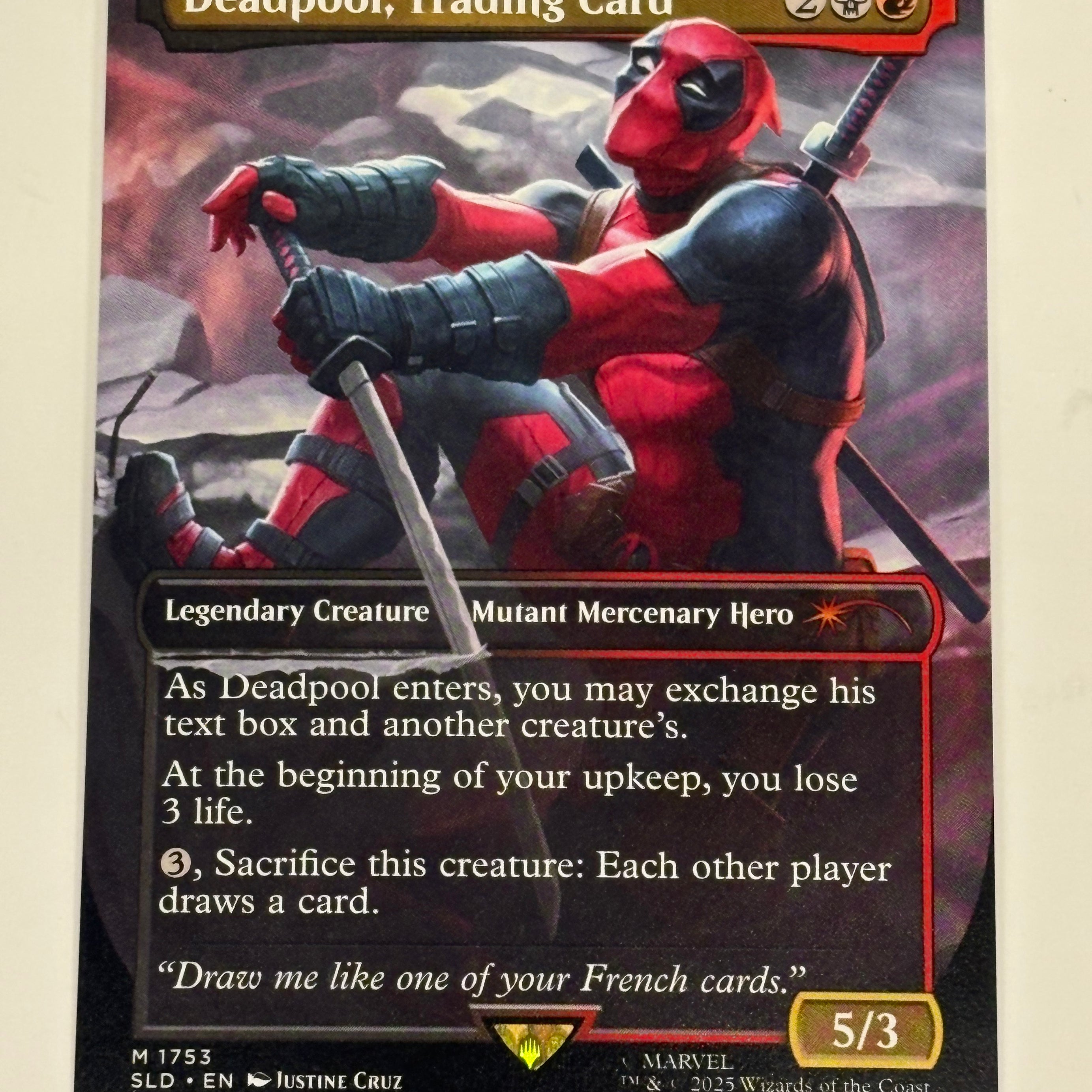 Magic The Gathering TCG - Secret Lair X Marvel's Deadpool: April Pool's Day! Deadpool, Trading Card 1753 NM