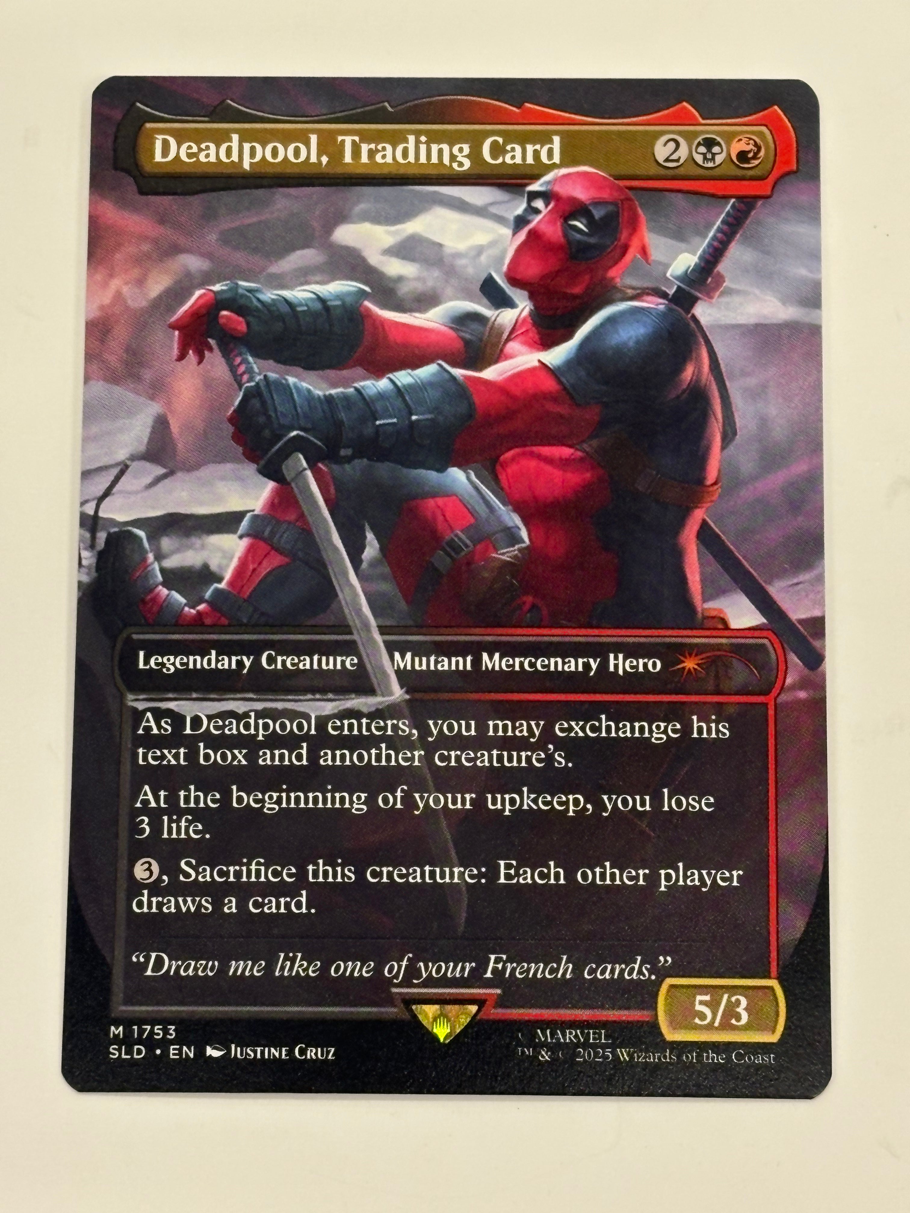 Magic The Gathering TCG - Secret Lair X Marvel's Deadpool: April Pool's Day! Deadpool, Trading Card 1753 NM