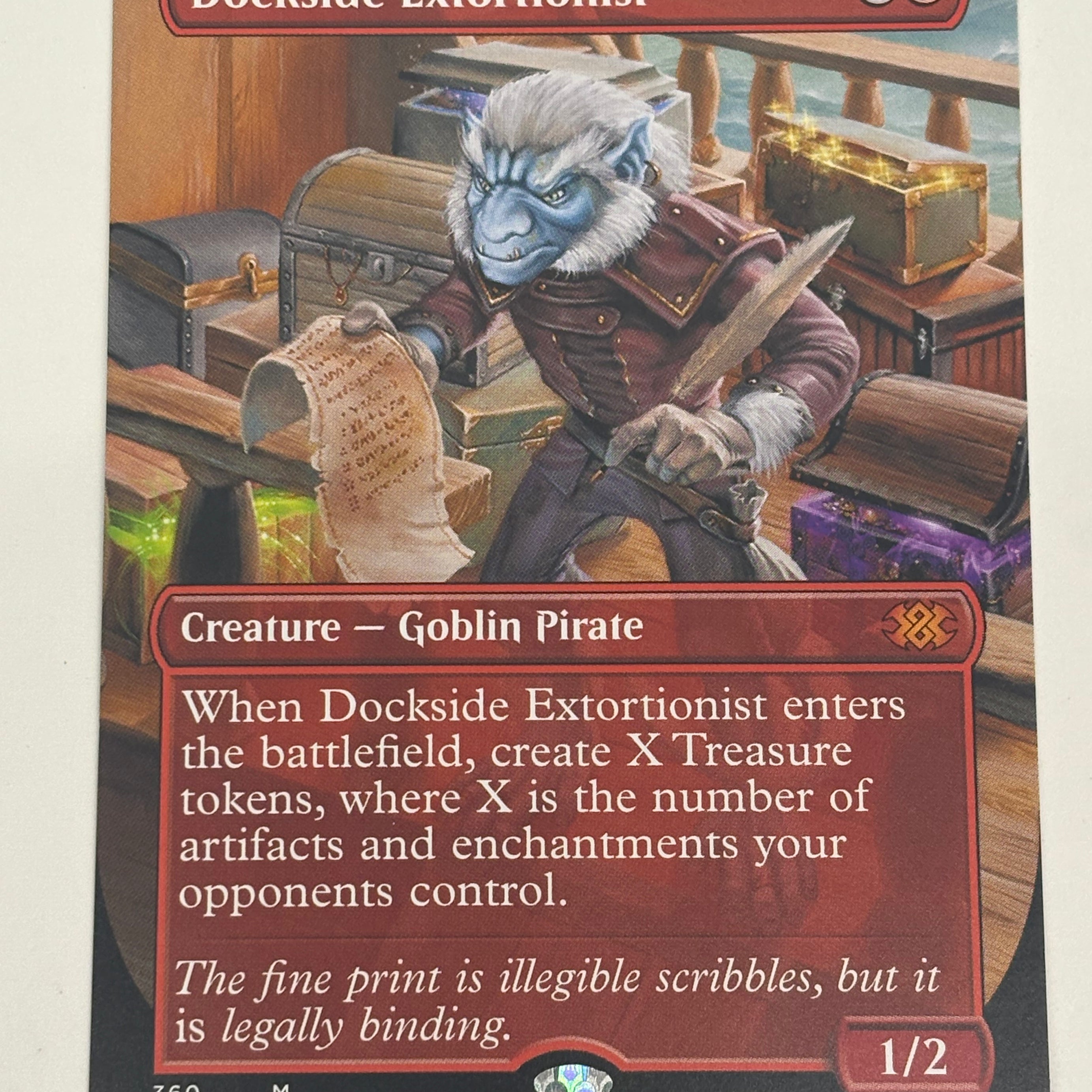 Magic the Gathering TCG - Double Masters 2022 Dockside Extortionist 360 (Borderless) NM