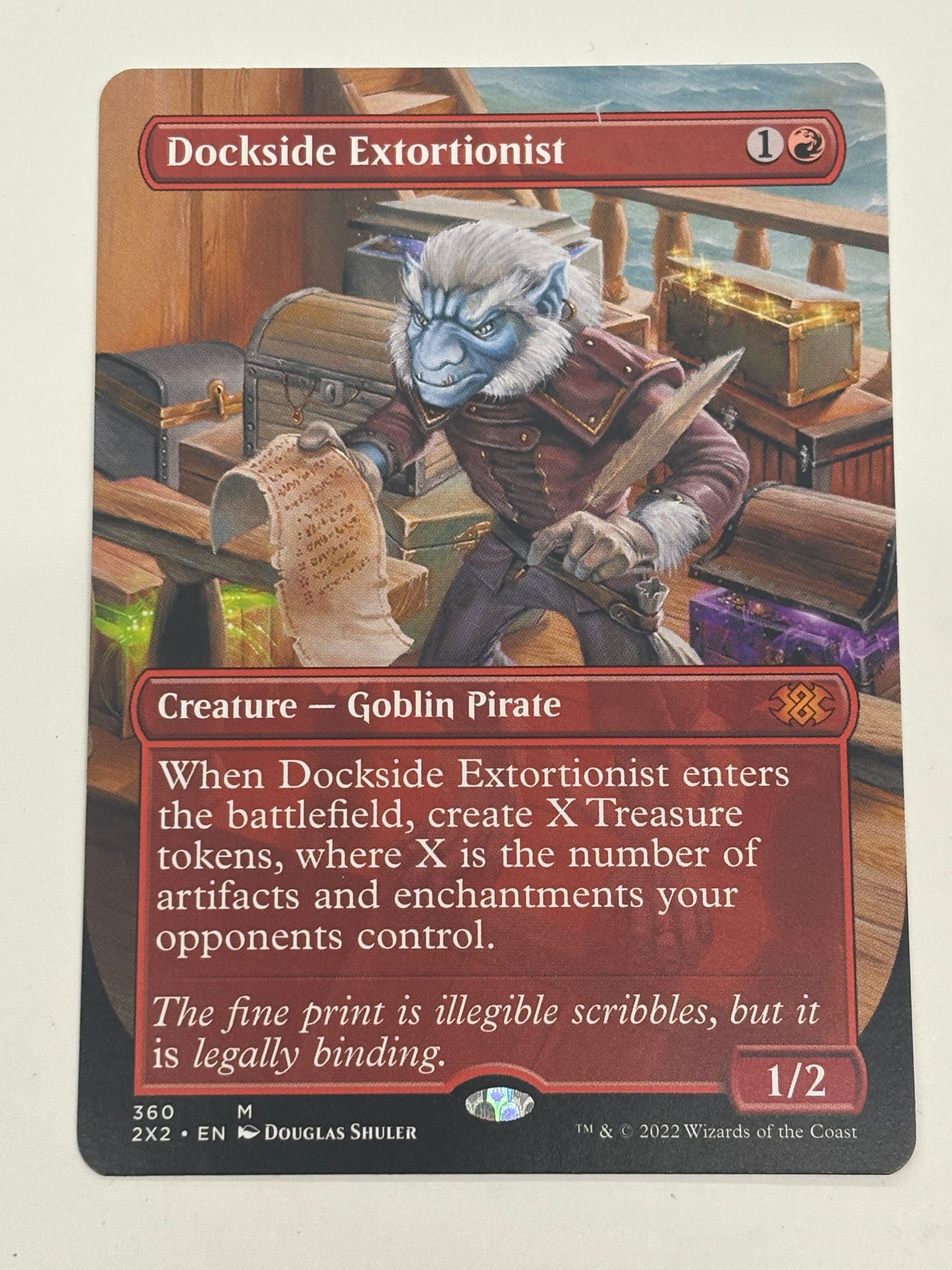 Magic the Gathering TCG - Double Masters 2022 Dockside Extortionist 360 (Borderless) NM