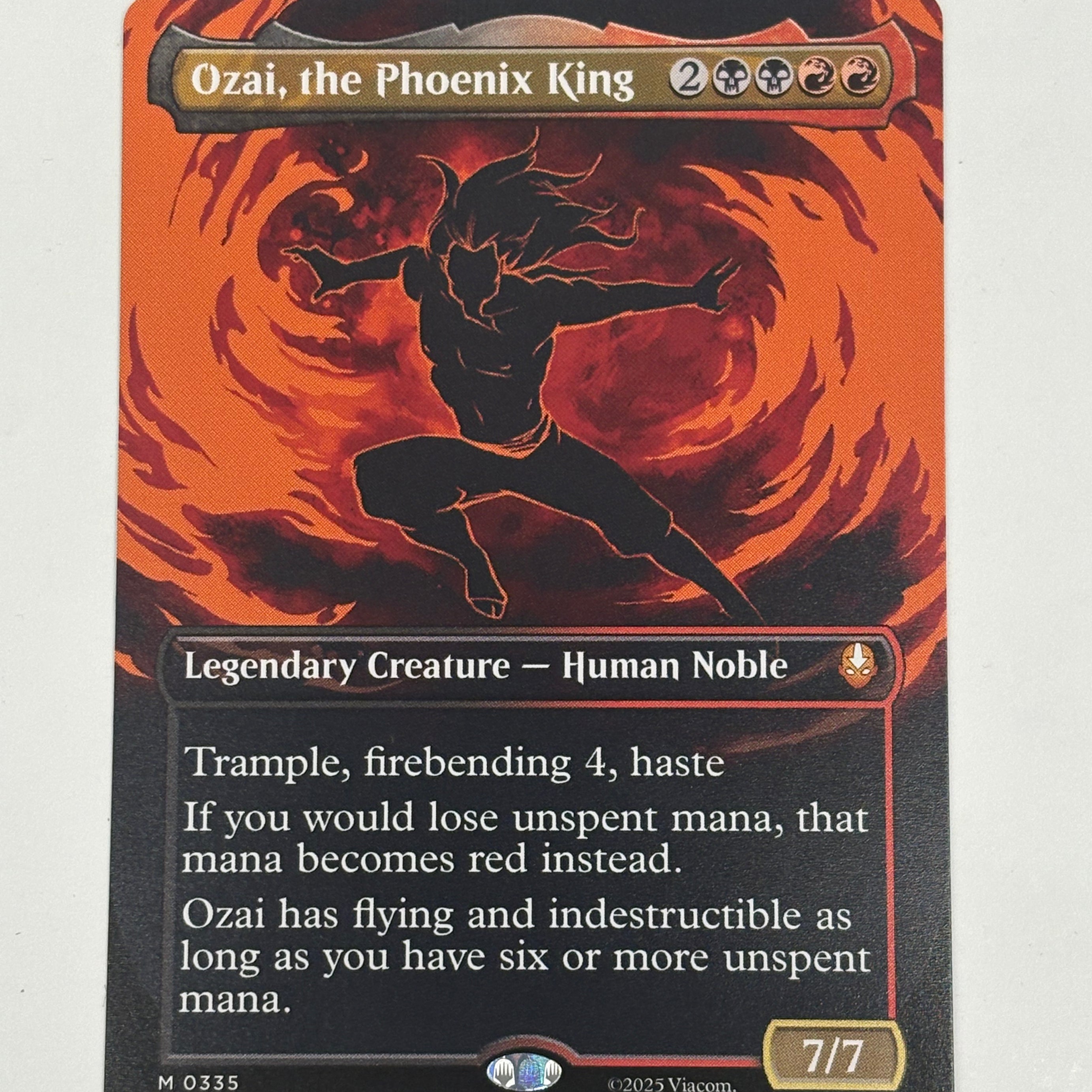 Magic The Gathering TCG - Avatar the Last Airbender Ozai, the Phoenix King 335 (Showcase) NM