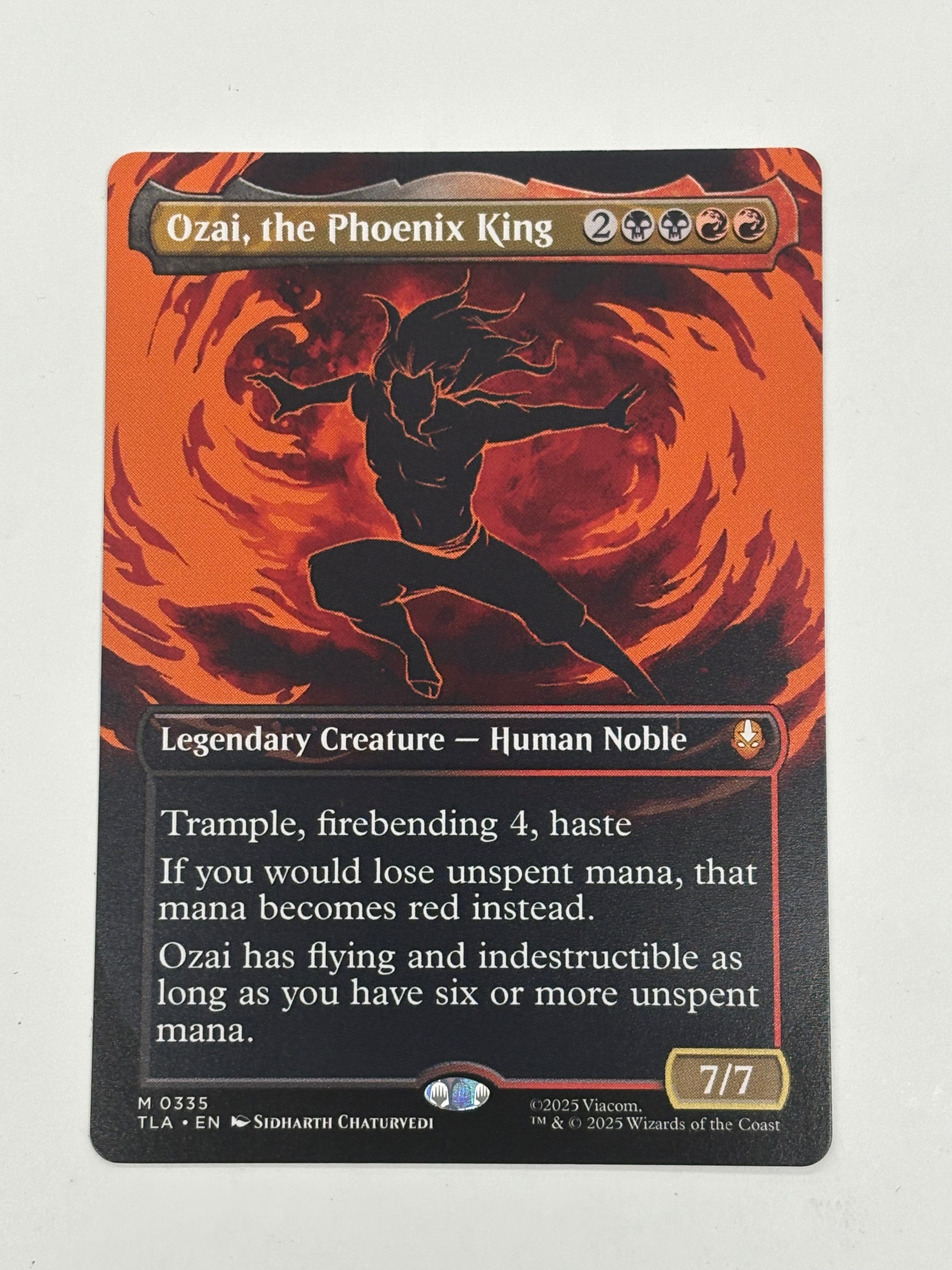 Magic The Gathering TCG - Avatar the Last Airbender Ozai, the Phoenix King 335 (Showcase) NM