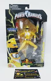 Bandai Saban’s Mighty Morphin’ Power Rangers Legacy Collection Yellow Ranger with Exclusive Weapons Action Figure