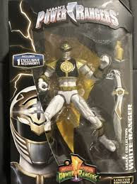 Bandai Saban’s Mighty Morphin’ Power Rangers Legacy Collection White Ranger with Exclusive Weapons Action Figure