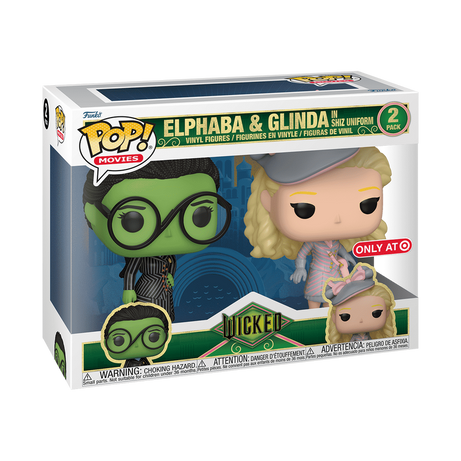 Funko Pop! Movies Wicked Elphaba & Glinda in Shiz Uniform Target Exclusive 2 Pack