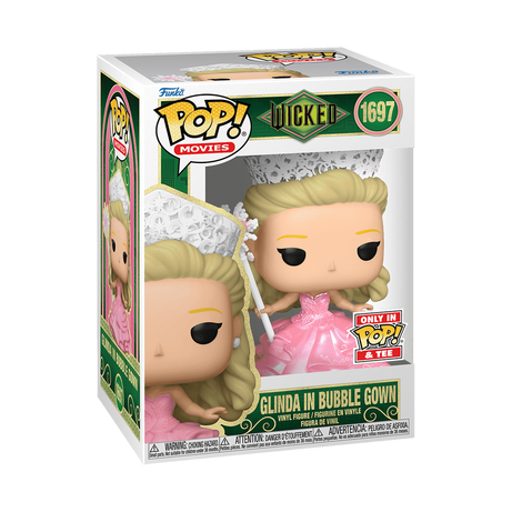 Funko Pop! Movies Wicked Glinda In Bubble Gown Only in Pop! & Tee (Metallic) #1697
