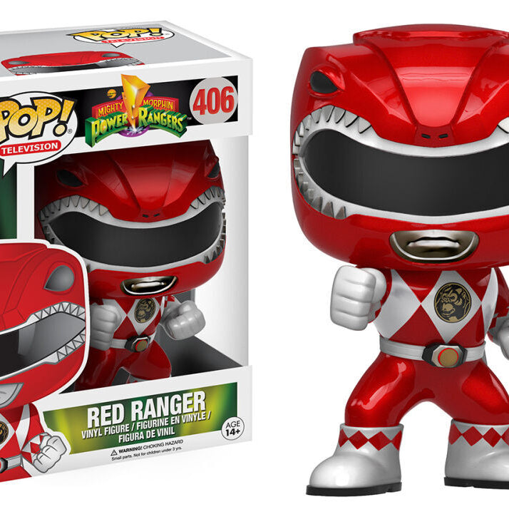 Funko Pop! Television Mighty Morphins Power Rangers Red Ranger Hot Topic Exclusive #406