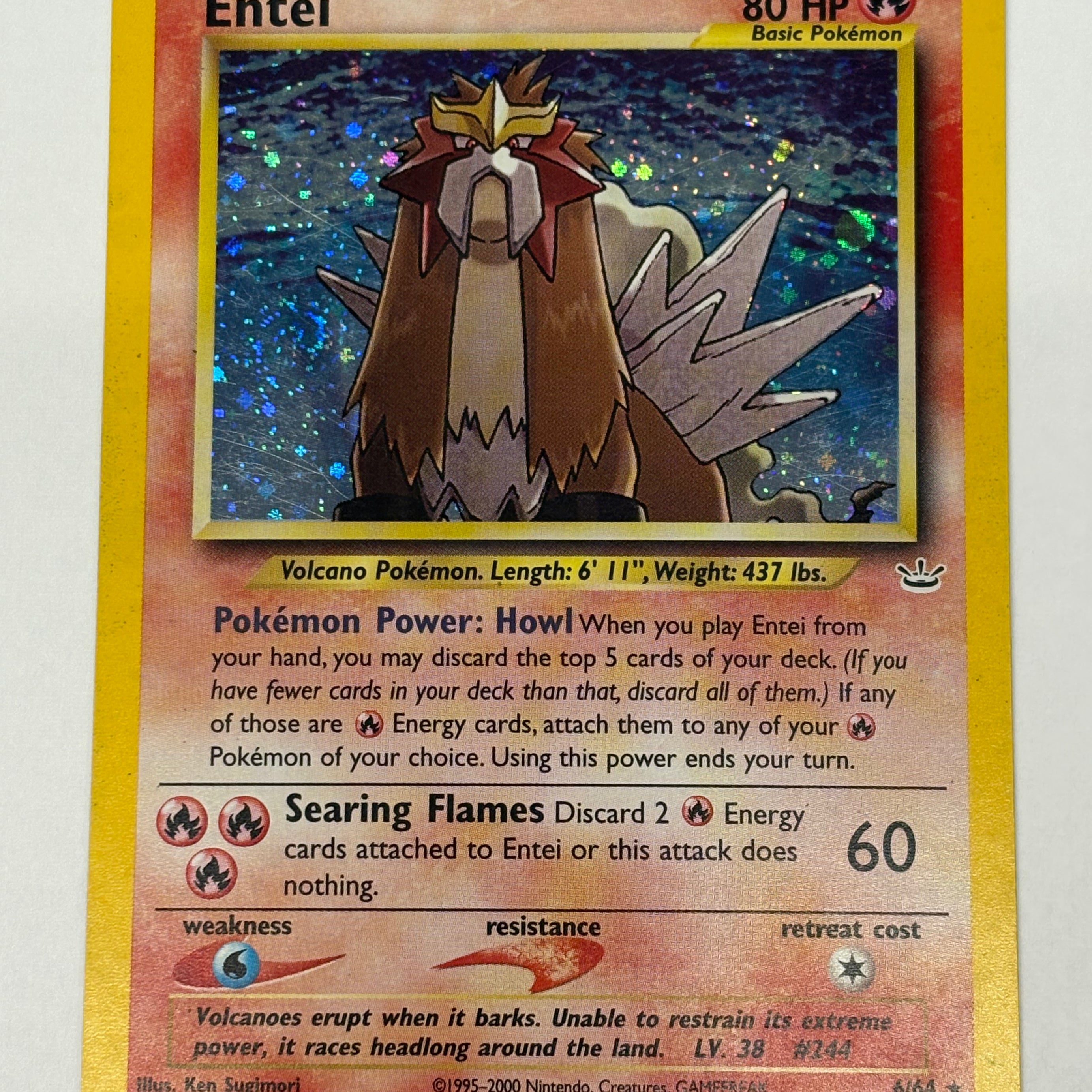 Pokémon TCG - Neo Revelation Unlimited Entei 6/64 (Holo) MP