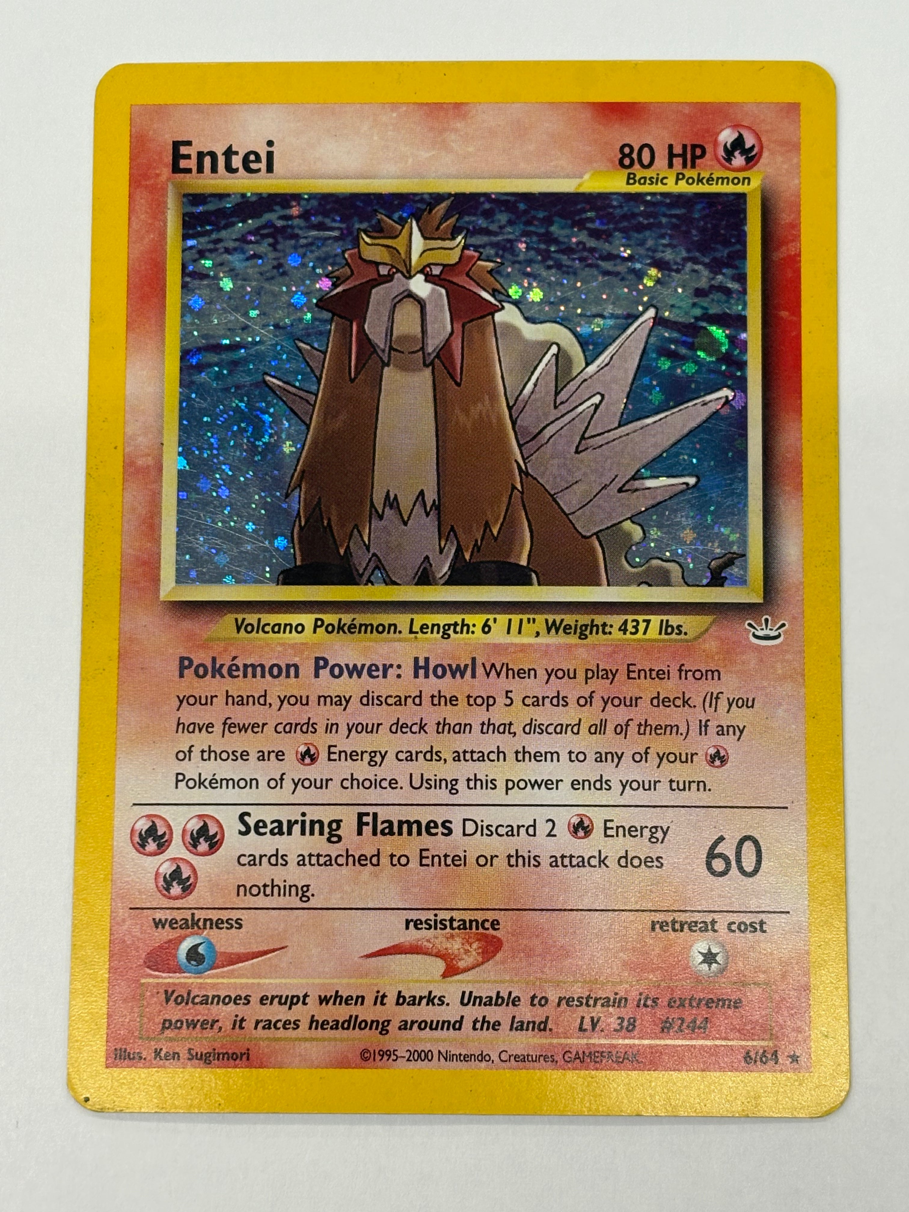 Pokémon TCG - Neo Revelation Unlimited Entei 6/64 (Holo) MP