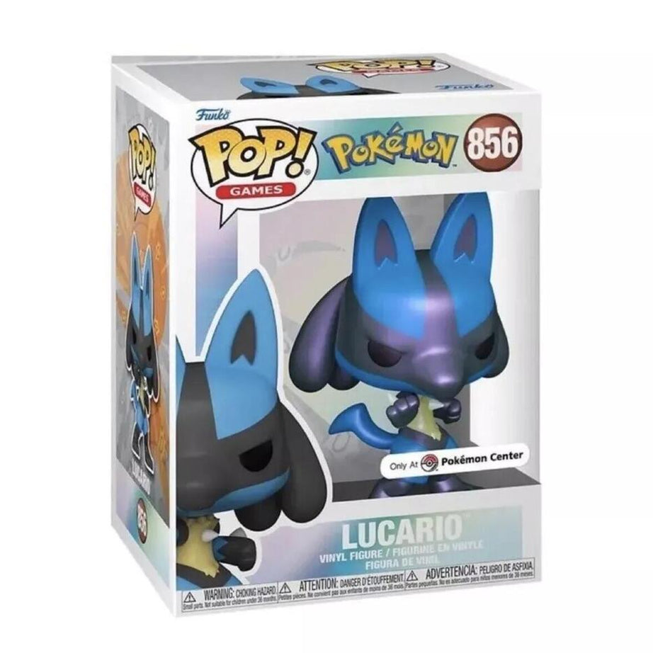 Funko Pop! Games Pokemon Lucario Pokémon Center Exclusive (Pearlescent) #856