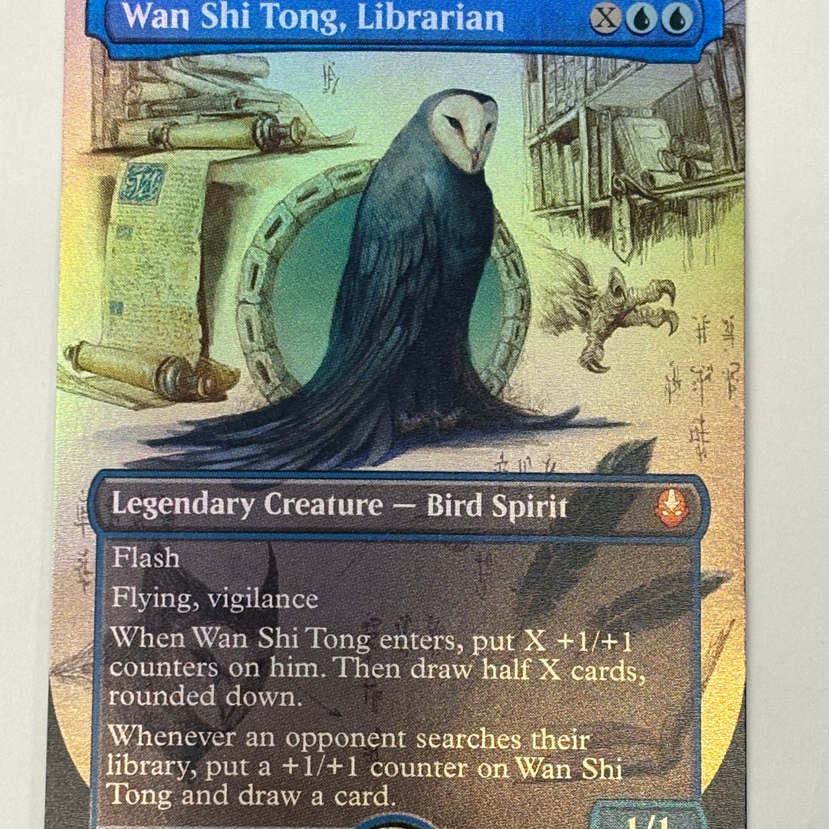 Magic The Gathering TCG - Avatar the Last Airbender Wan Shi Tong, Librarian (Showcase) 320 Foil NM
