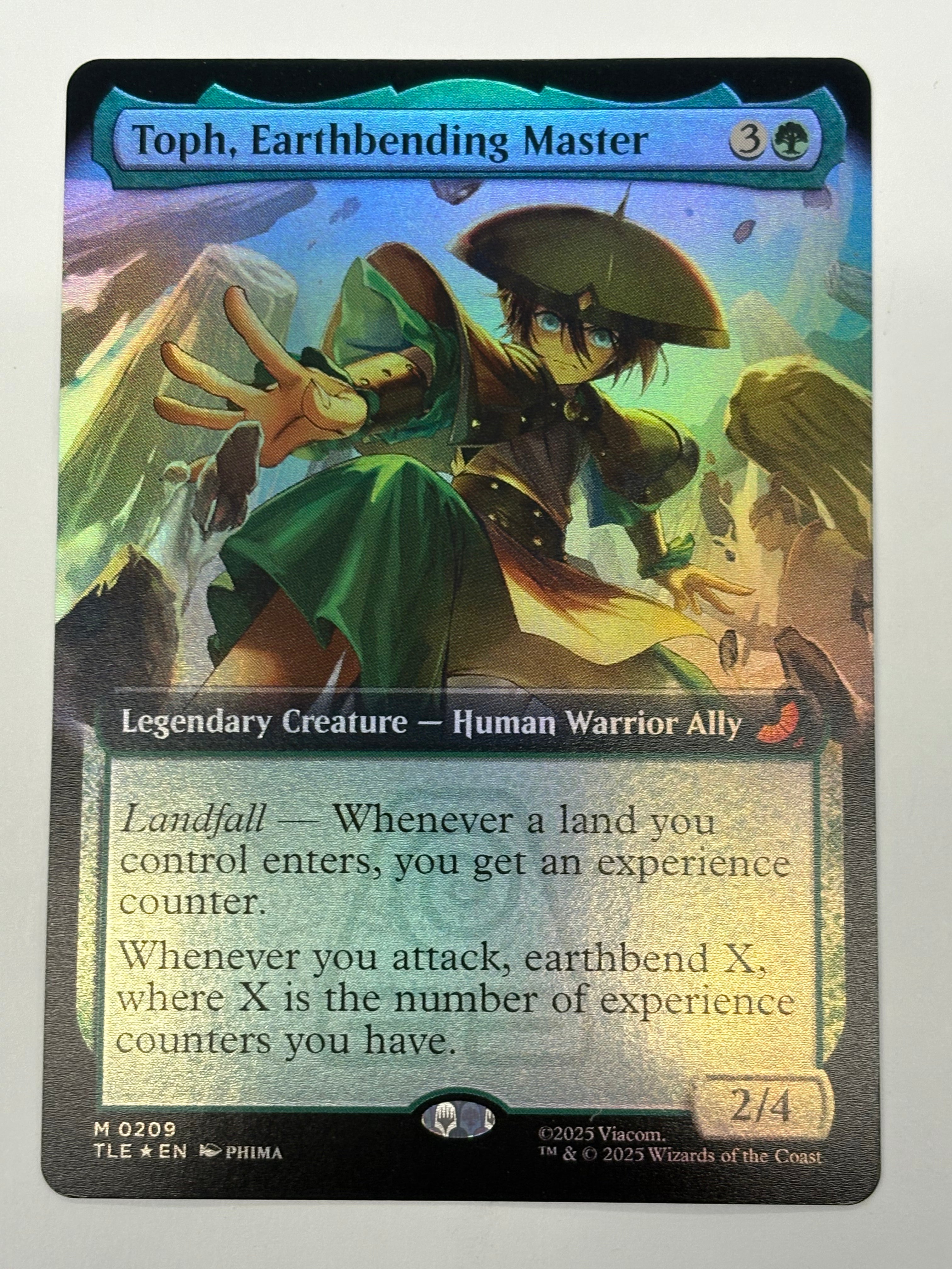 Magic The Gathering TCG - Avatar the Last Airbender Toph, Earthbending Master (Extended Art) 167 Foil NM